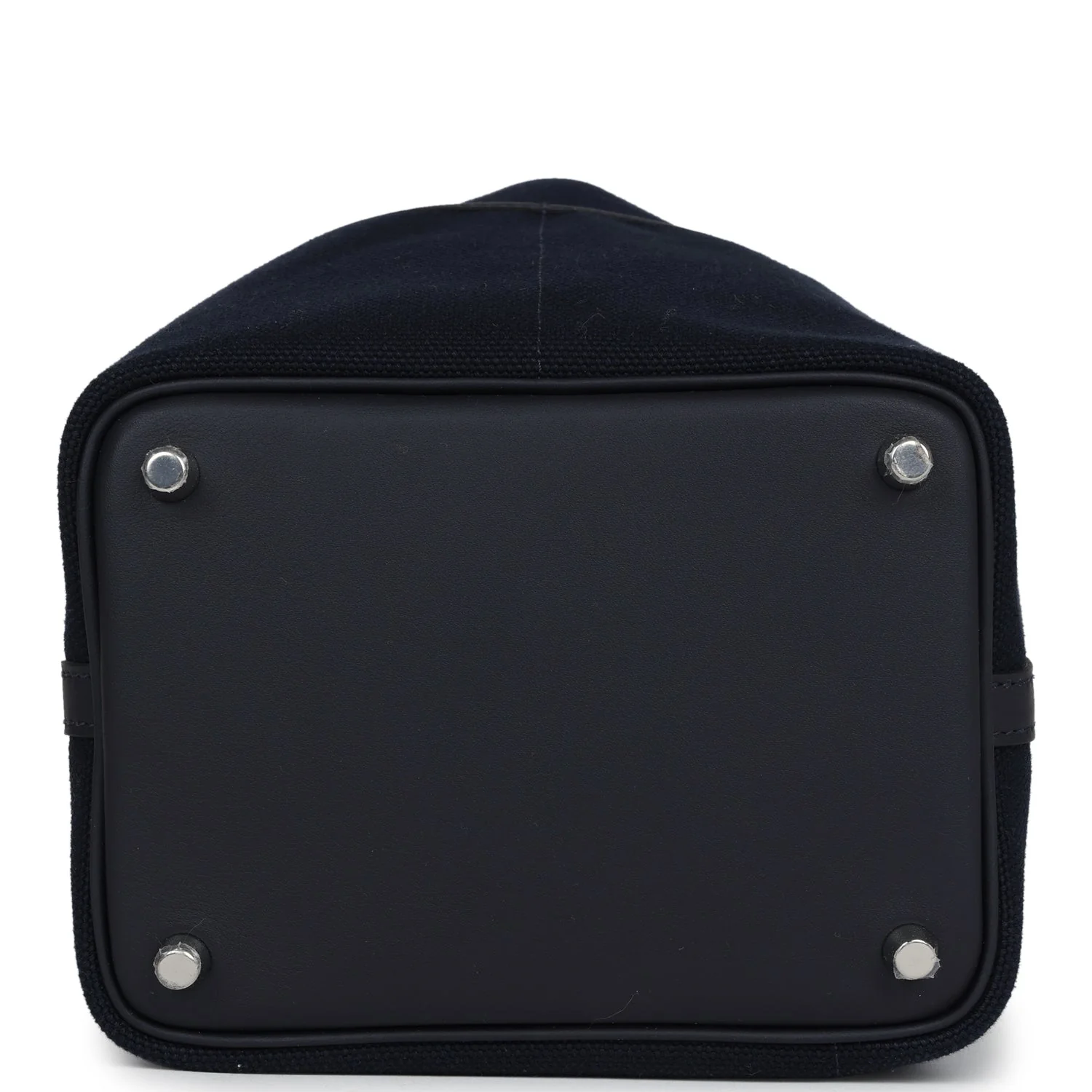 Replicate Hermes Picotin Cargo 18 Caban Swift and Black Toile Canvas Palladium Hardware(1:1 replica)