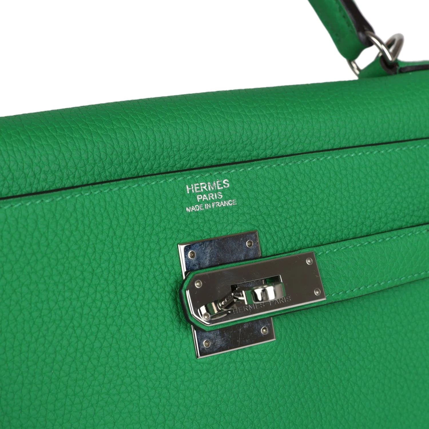 Replicate Hermes Kelly Retourne 32 Bambou Togo Palladium Hardware(1:1 replica)