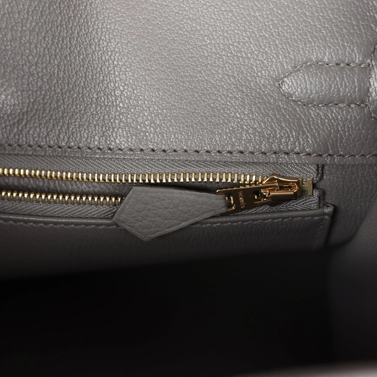 Replicate Hermes Birkin 25 Gris Meyer Togo Permabrass Hardware(1:1 replica)