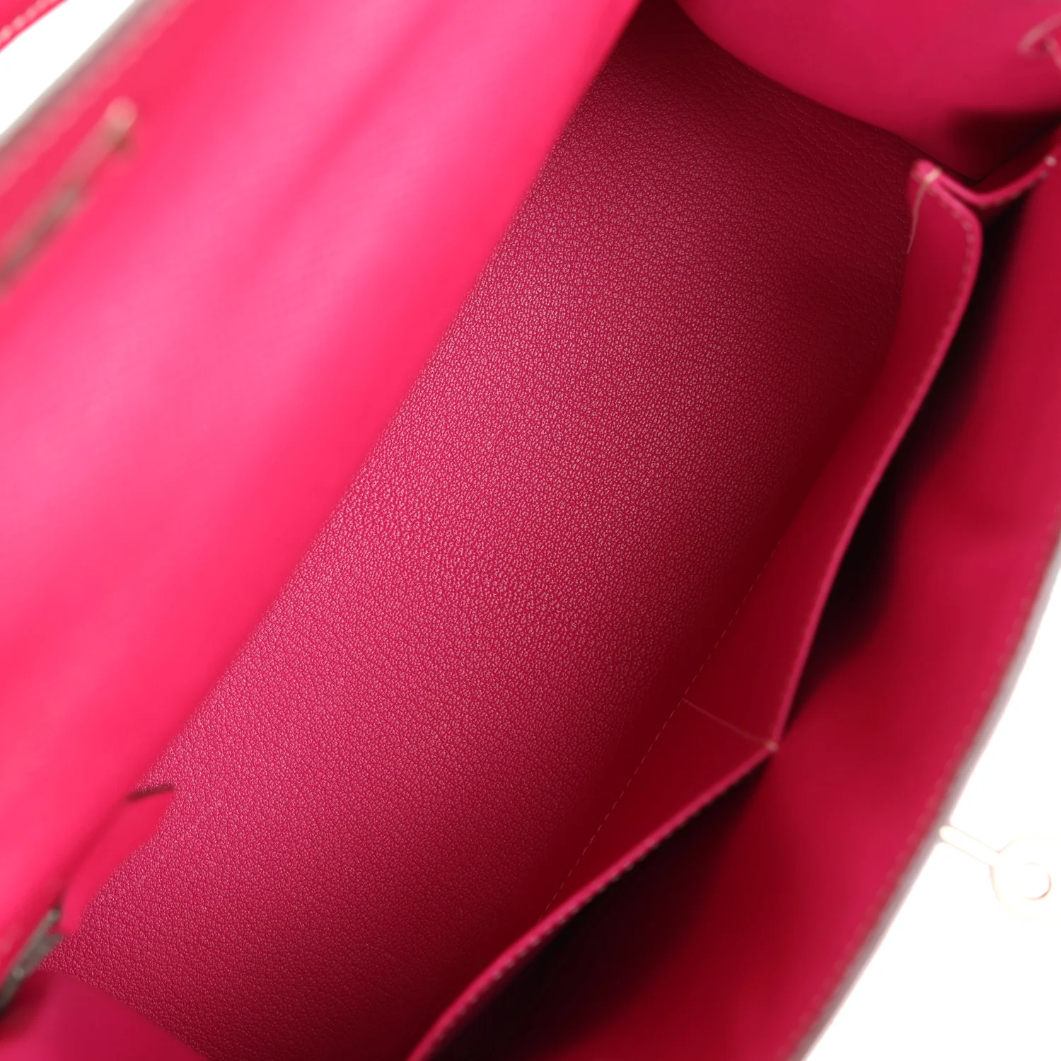 Replicate Hermes Kelly Sellier 28 Rose Tyrien Epsom Palladium Hardware(1:1 replica)