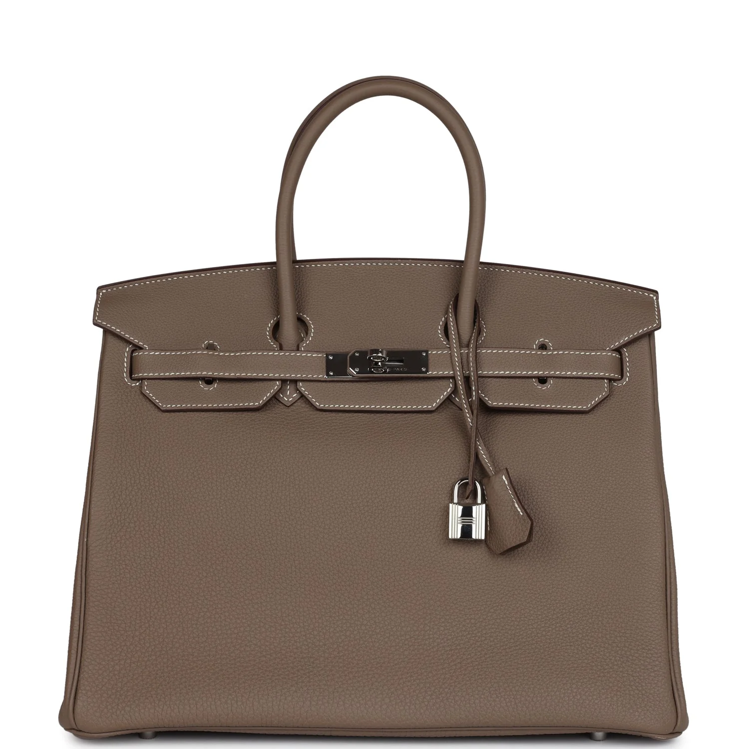 Replicate Hermes Birkin 35 Etoupe Togo Palladium Hardware(1:1 replica)