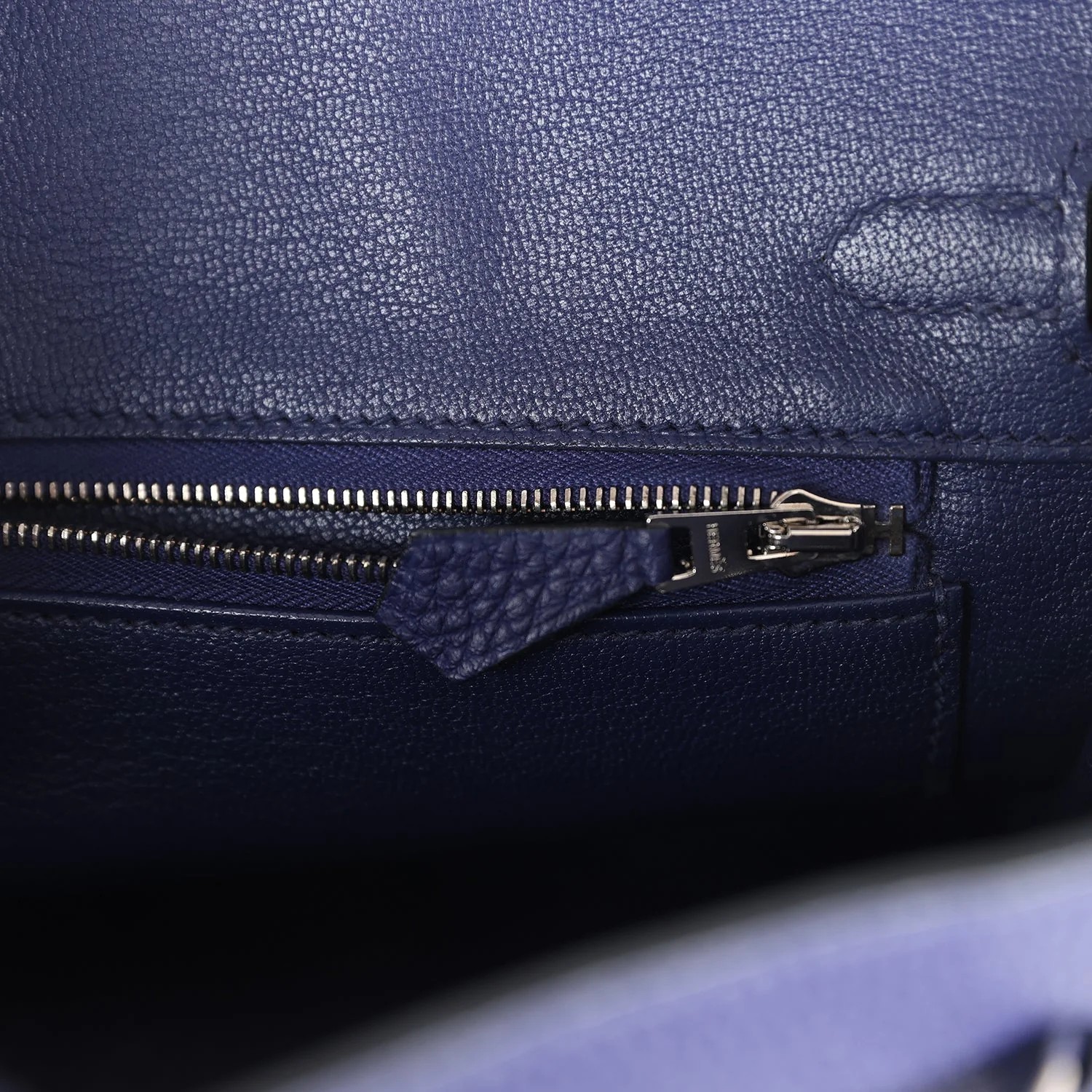 Replicate Hermes Birkin 25 Bleu Encre Togo Palladium Hardware(1:1 replica)