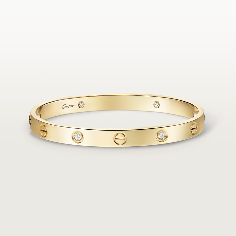Replicate LOVE bracelet, classic model, 4 diamonds(1:1 replica)