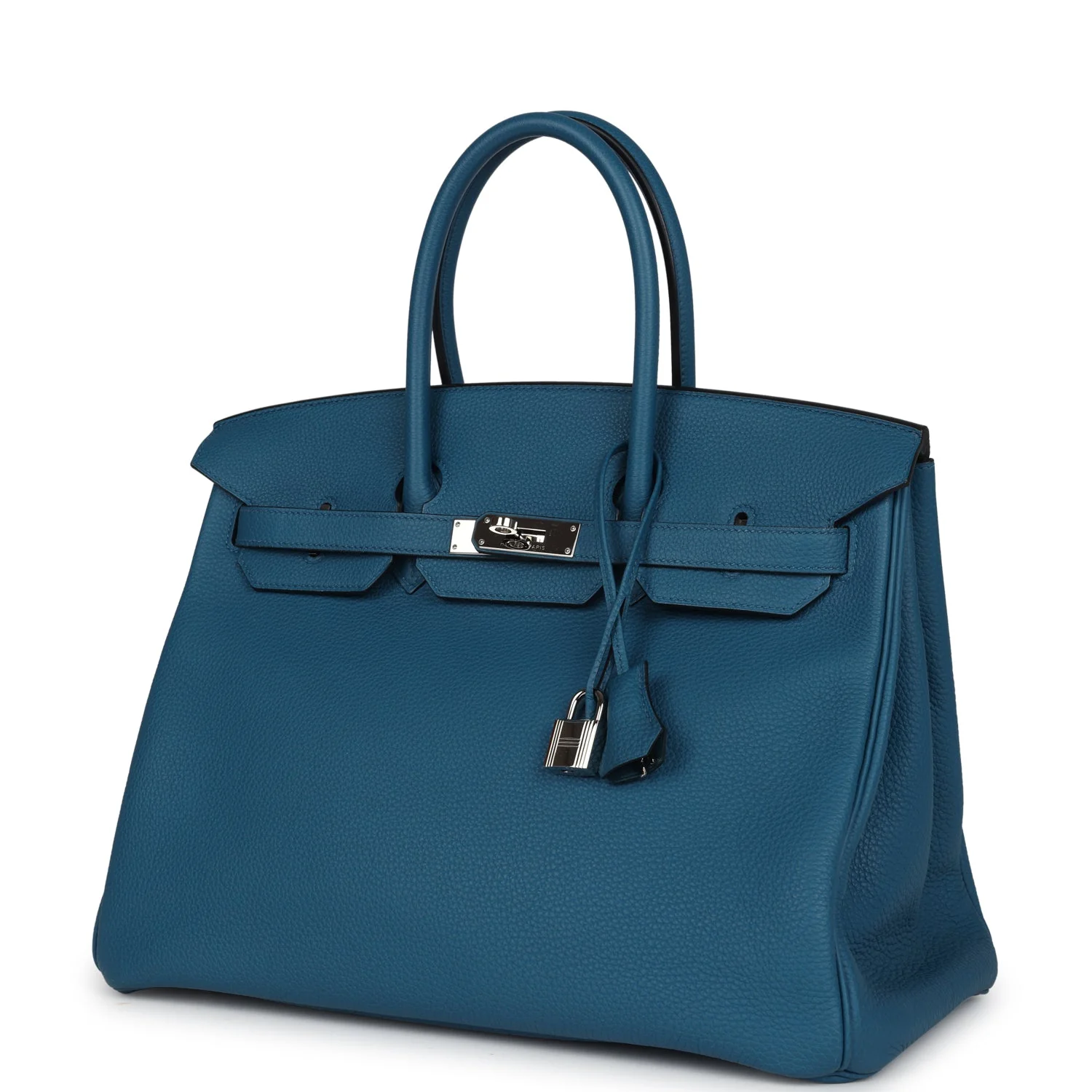 Replicate Hermes Birkin 35 Cobalt Togo Palladium Hardware(1:1 replica)
