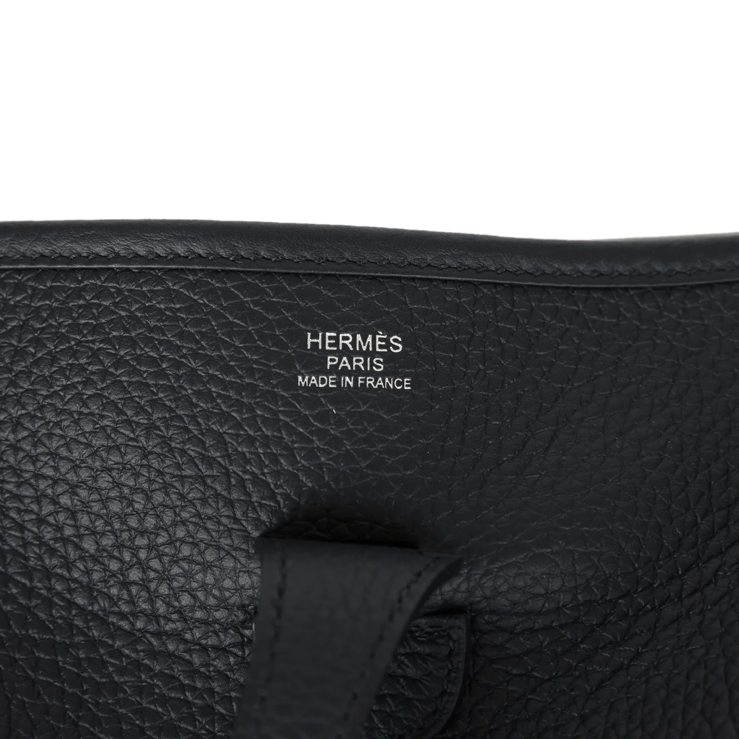 Replicate Hermes Evelyne III PM Black Clemence Palladium Hardware(1:1 replica)