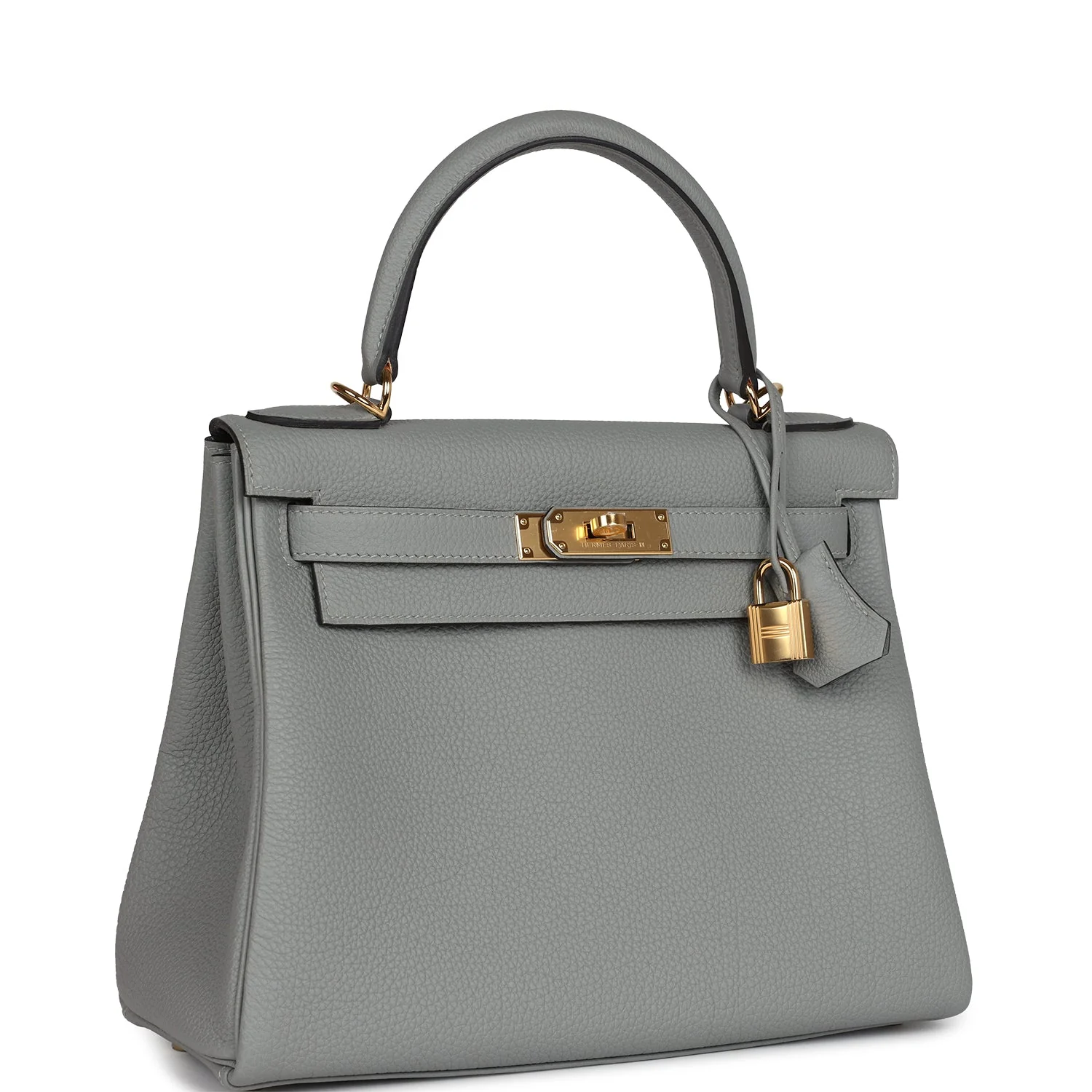 Replicate Hermes Kelly Retourne 28 Gris Mouette Togo Gold Hardware(1:1 replica)