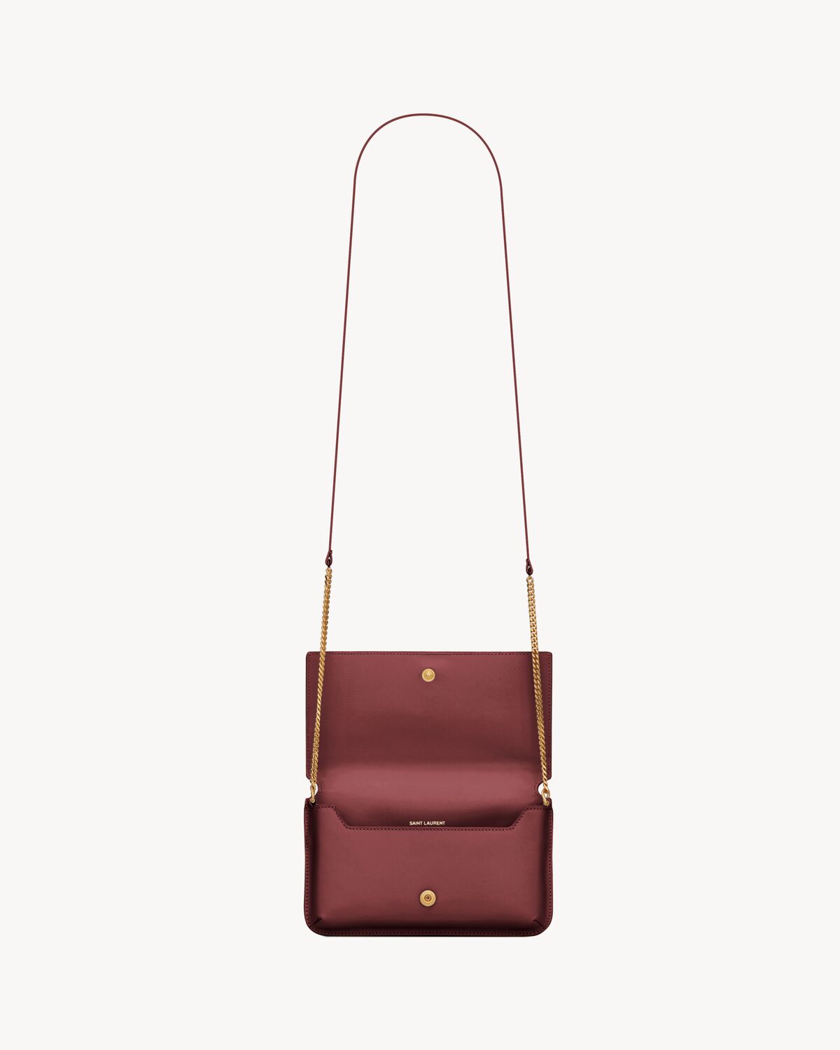 Replicate YSL Cassandre Phone Holder in Smooth Leather(1:1 replica)