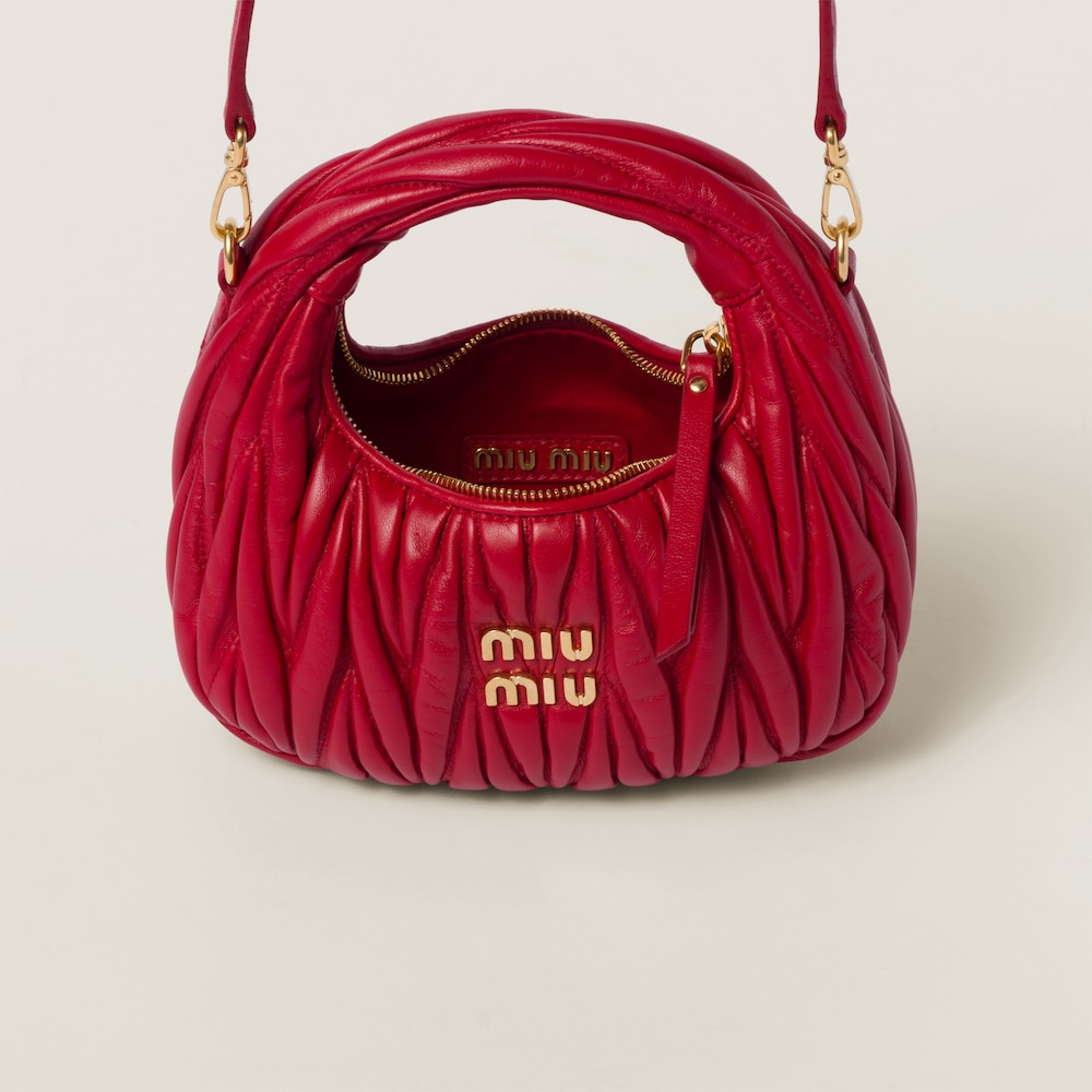 Replicate Wander matelassé nappa leather hobo mini-bag(1:1 replica)