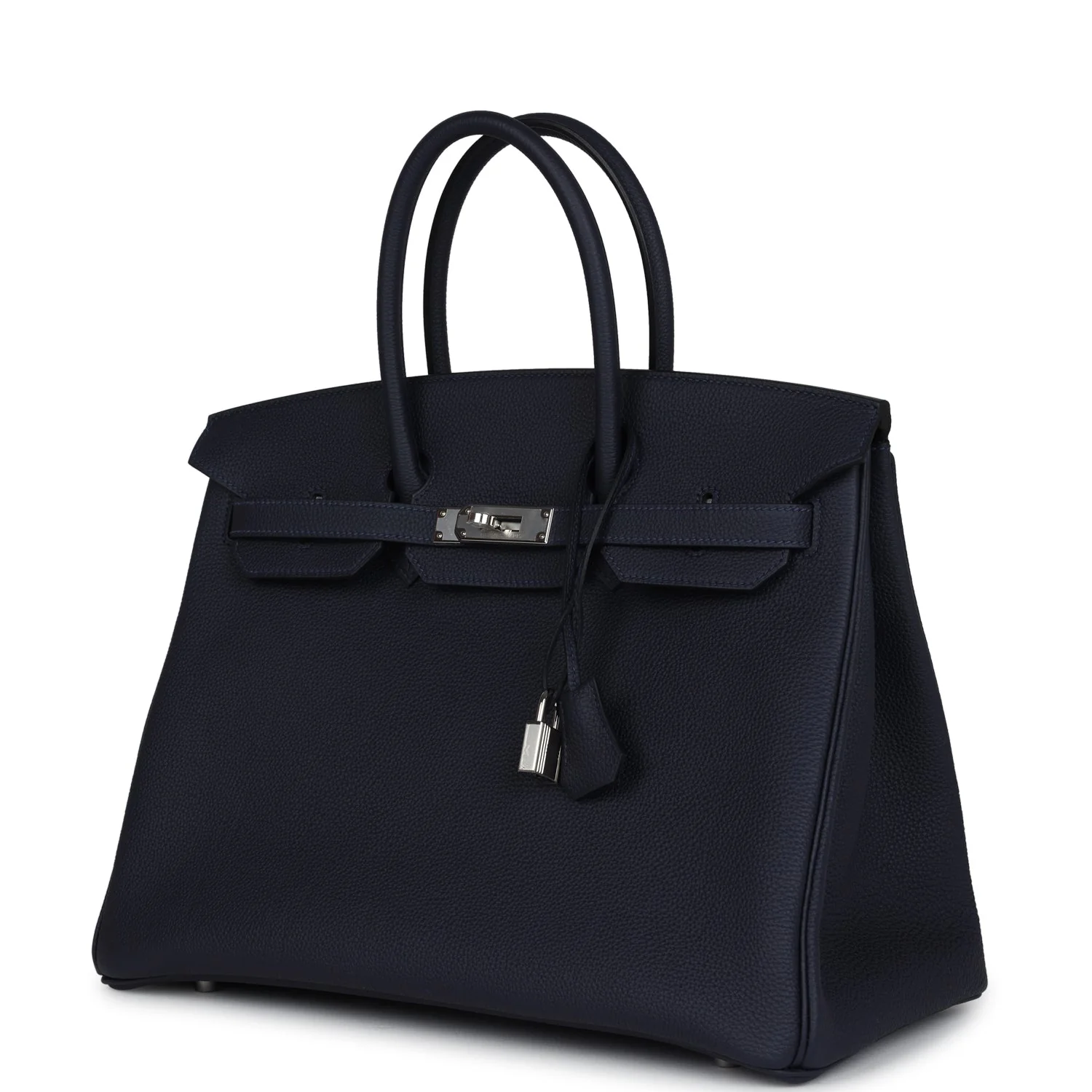 Replicate Hermes Birkin 35 Bleu Nuit Togo Palladium Hardware(1:1 replica)