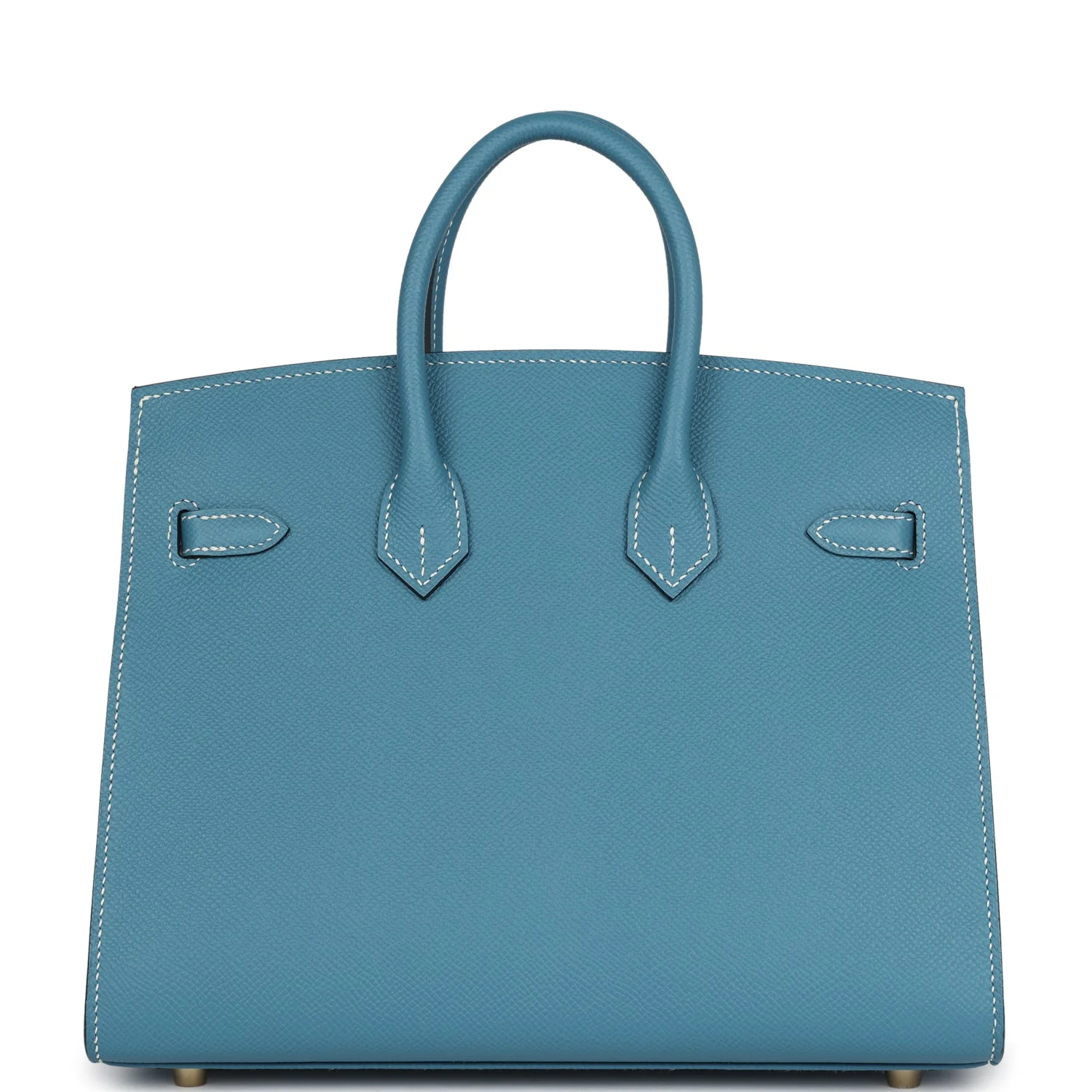 Replicate Hermes Birkin Sellier 25 Blue Jean Epsom Gold Hardware(1:1 replica)