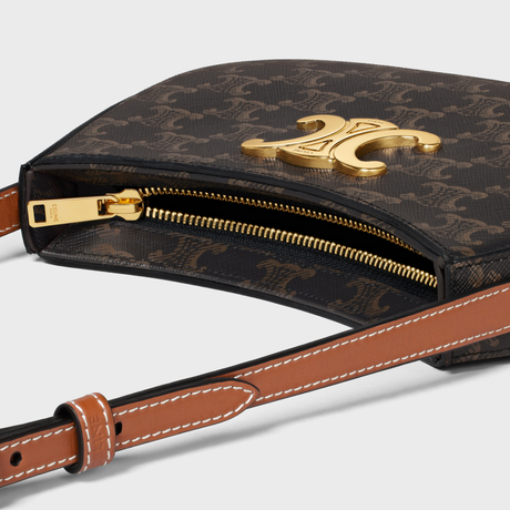 Replicate MEDIUM TILLY BAG IN TRIOMPHE CANVAS AND CALFSKIN TAN(1:1 replica)