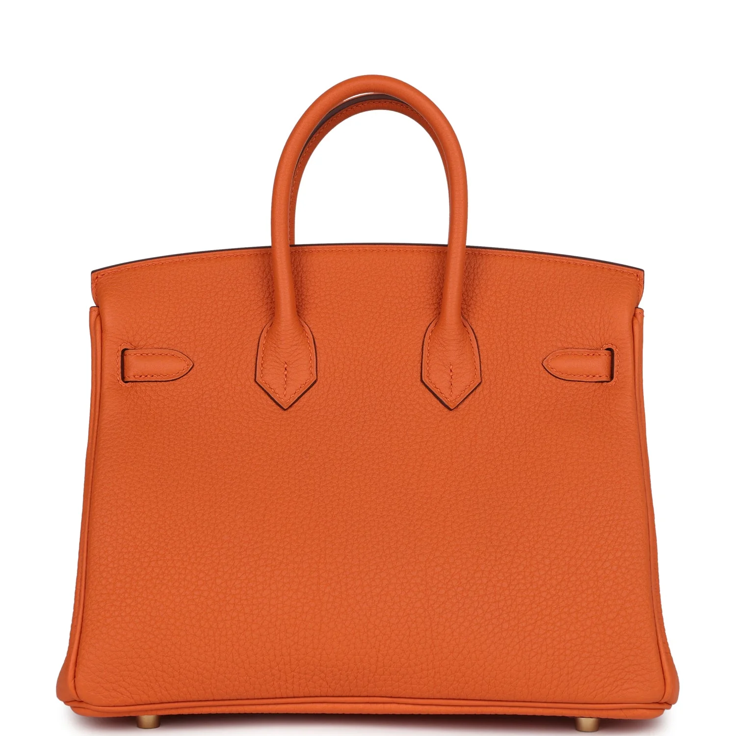 Replicate Hermes Birkin 25 Orange Togo Gold Hardware(1:1 replica)