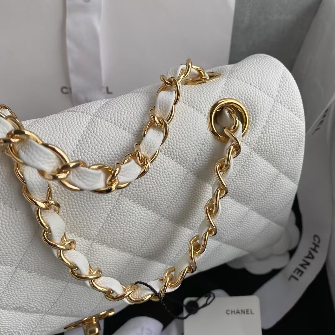 Replicate Chanel Classic 11.12 Handbag Caviar Gold Hardware(1:1 replica)
