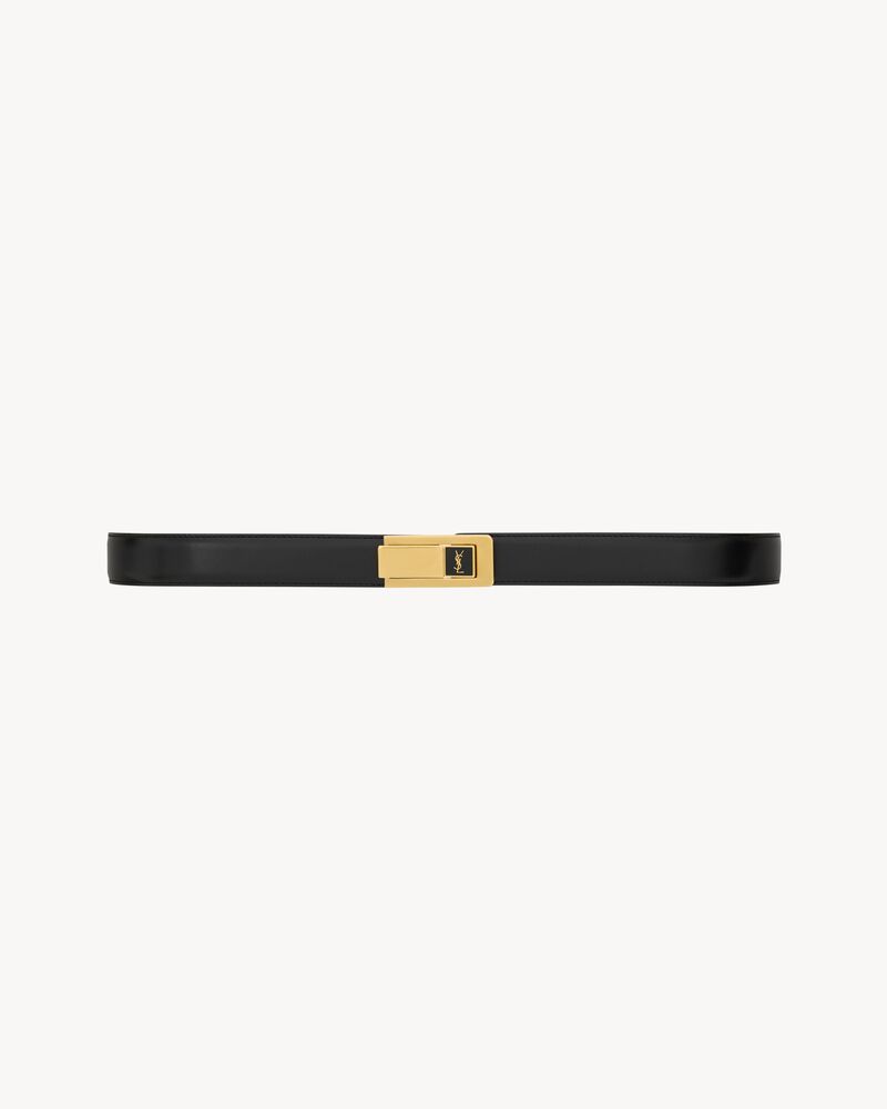 Replicate charniere buckle belt in smooth leather(1:1 replica)