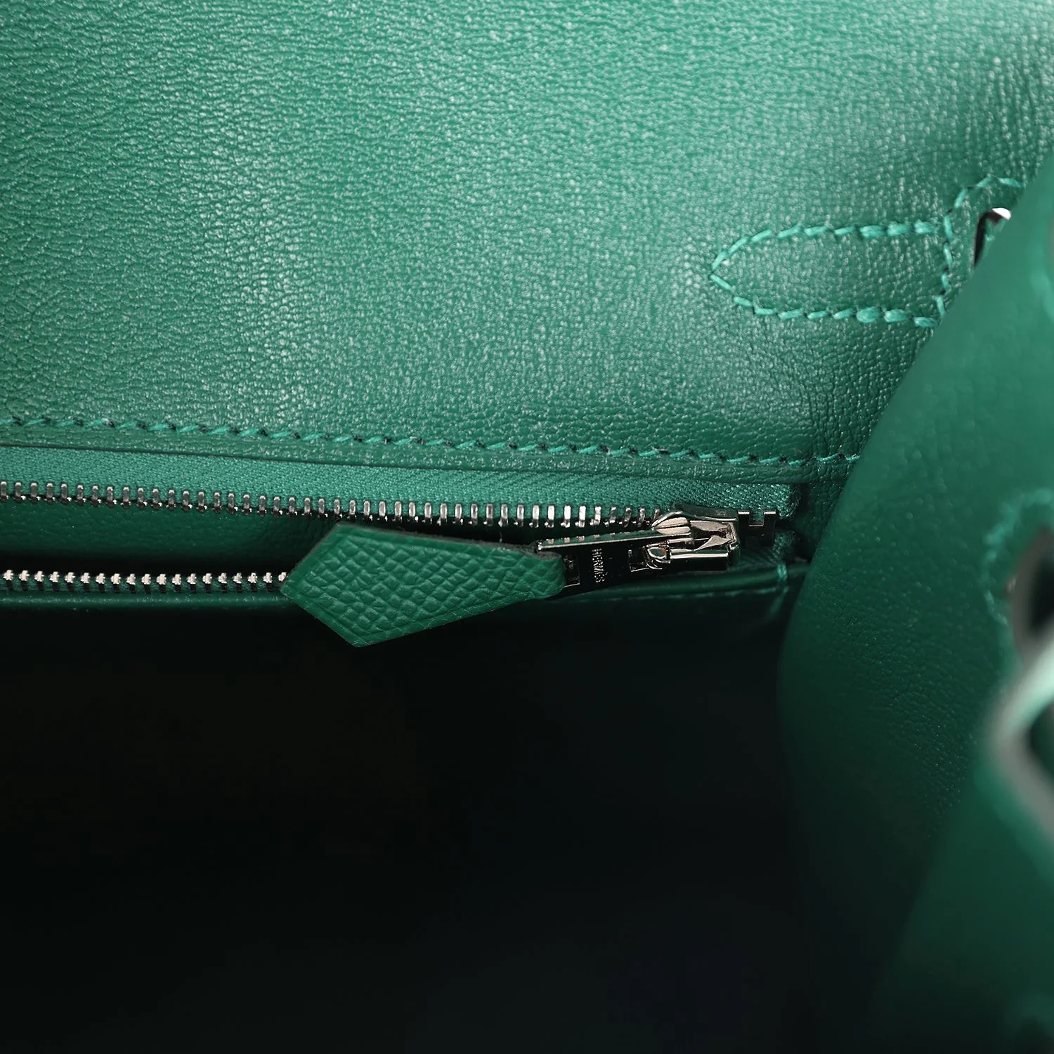 Replicate Hermes Birkin Sellier 25 Vert Moyen Epsom Electrum Hardware(1:1 replica)