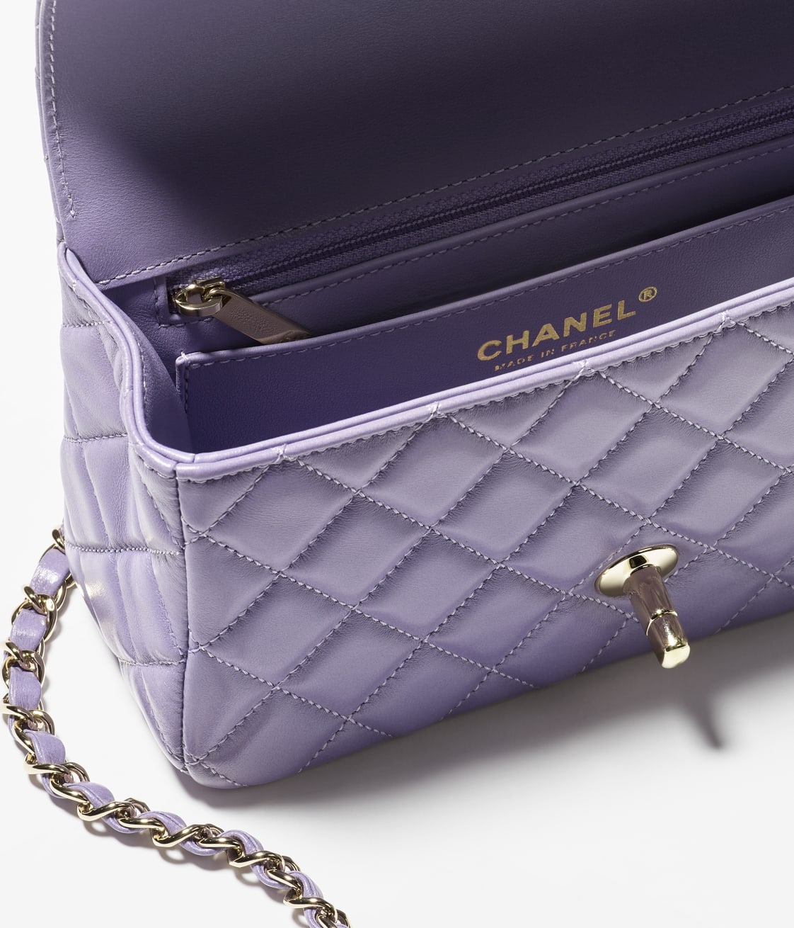 Replicate CHANEL MINI FLAP BAG WITH TOP HANDLE(1:1 replica)