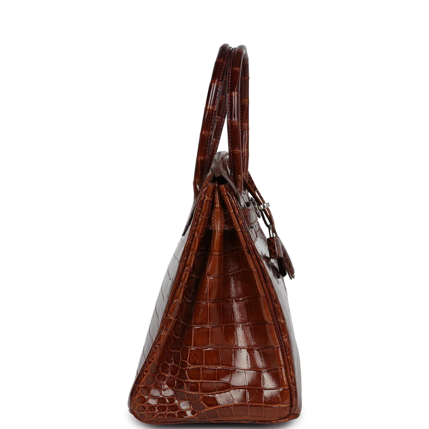 Replicate Hermes Birkin 30 Miel Shiny Niloticus Crocodile Palladium Hardware(1:1 replica)