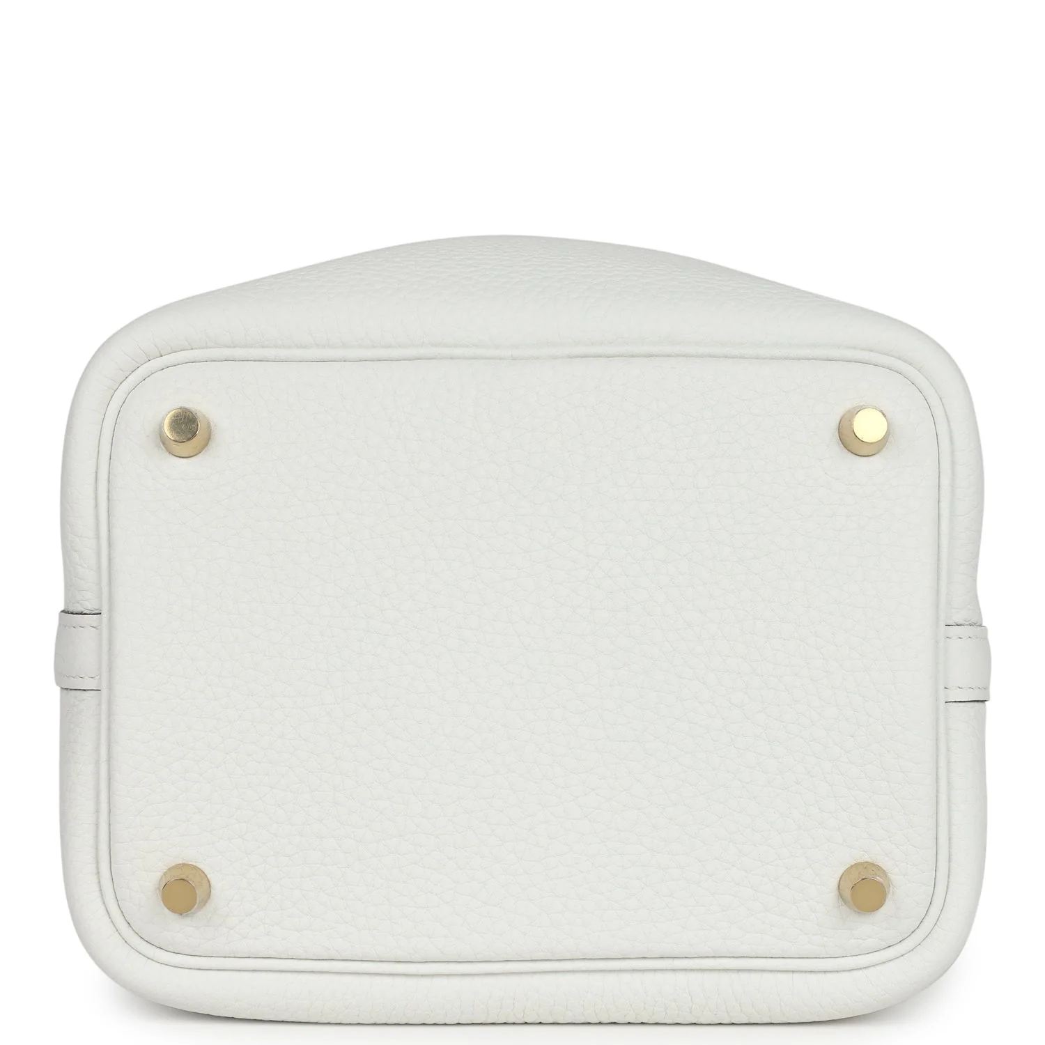 Replicate Hermes Picotin Lock 18 New White Clemence Gold Hardware(1:1 replica)