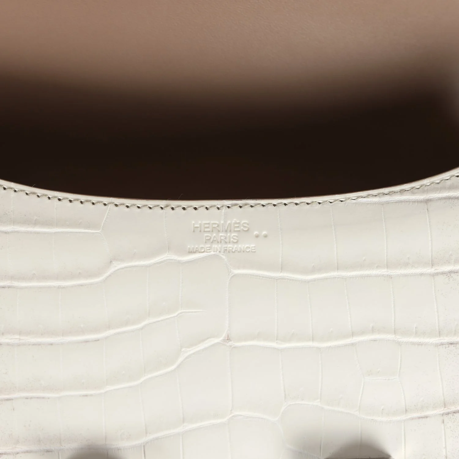 Replicate Hermes Constance 1-24 Himalaya Matte Niloticus Crocodile Palladium Hardware(1:1 replica)