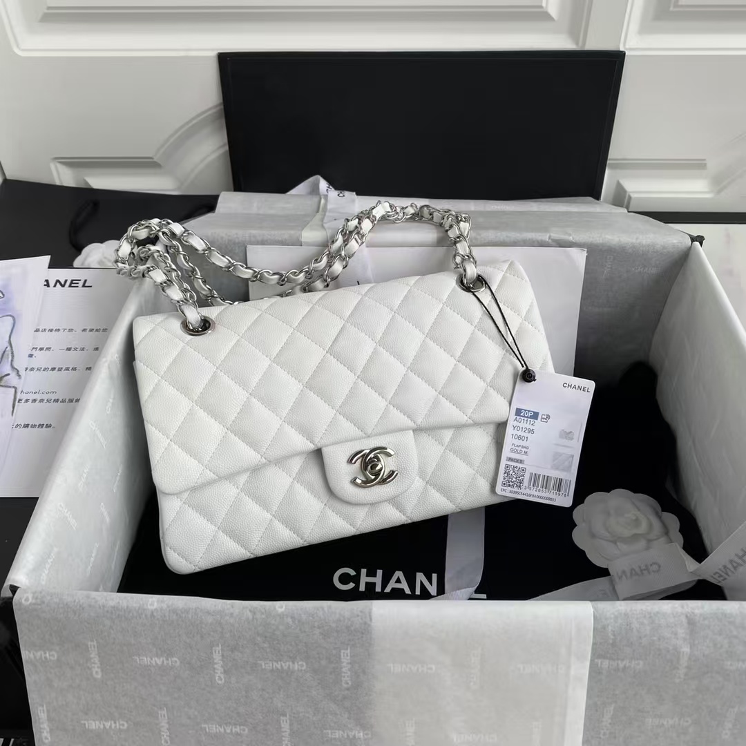 Replicate Chanel Classic 11.12 Handbag Caviar Silver Hardware(1:1 replica)