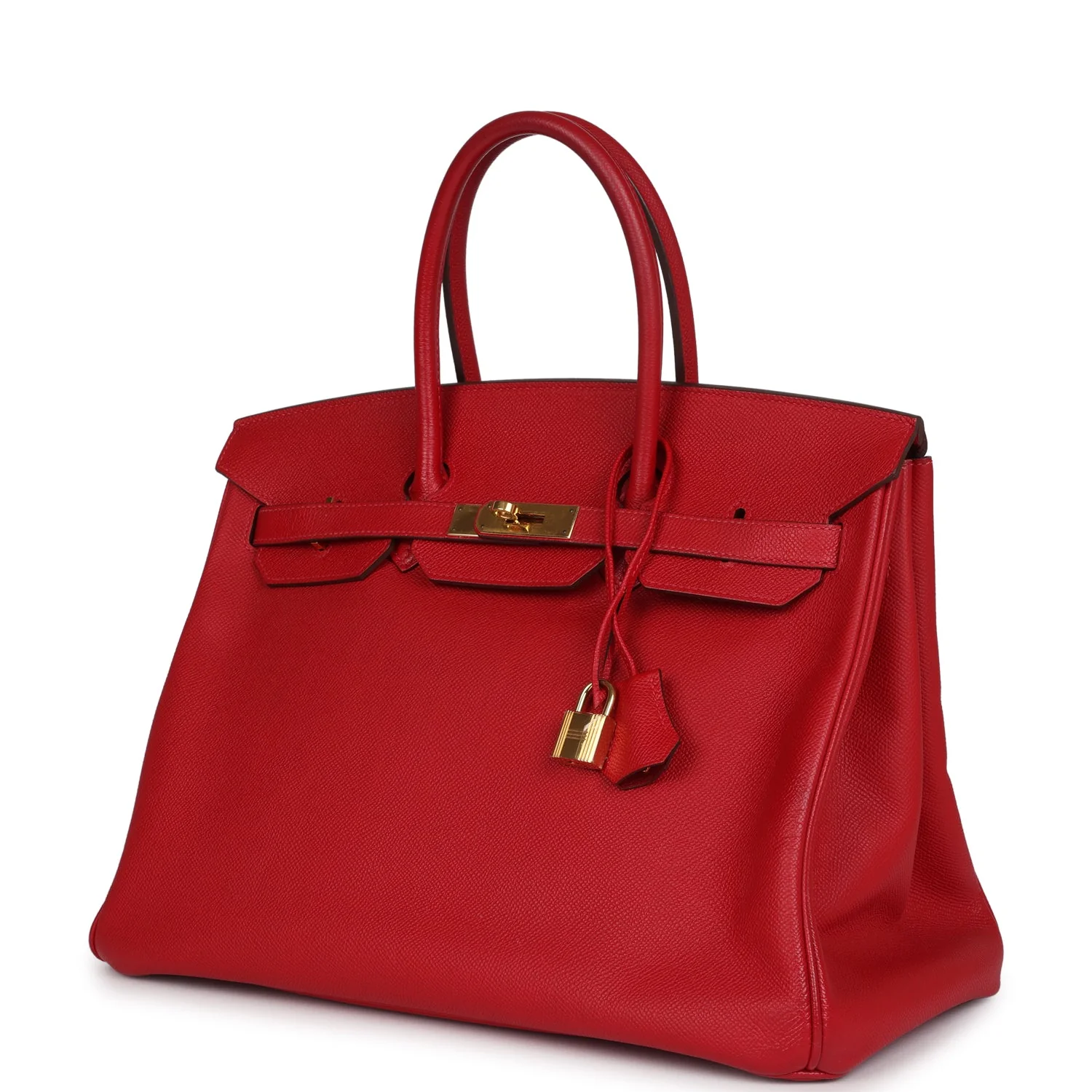 Replicate Hermes Birkin 35 Rouge Casaque Epsom Gold Hardware(1:1 replica)