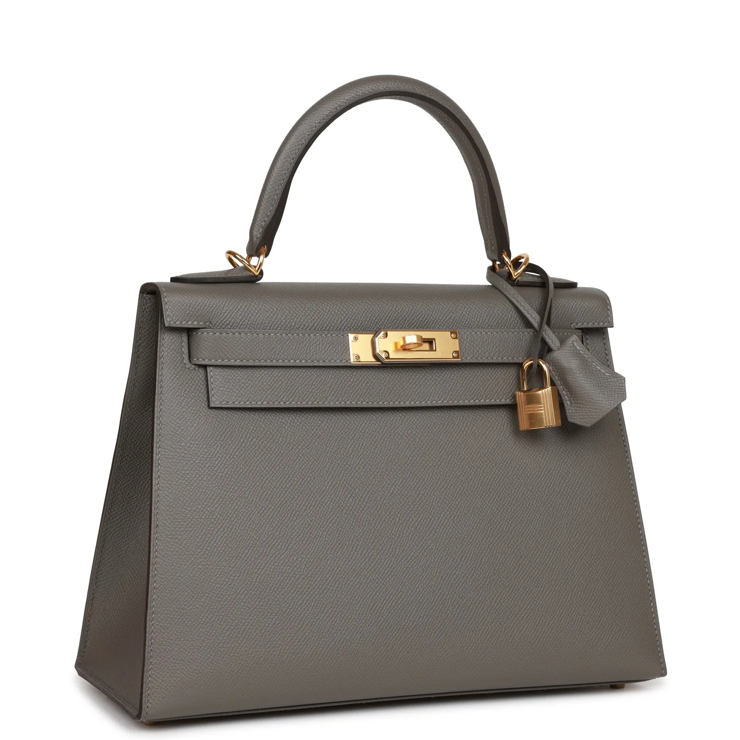 Replicate Hermes Kelly Sellier 28 Gris Meyer Epsom Gold Hardware(1:1 replica)