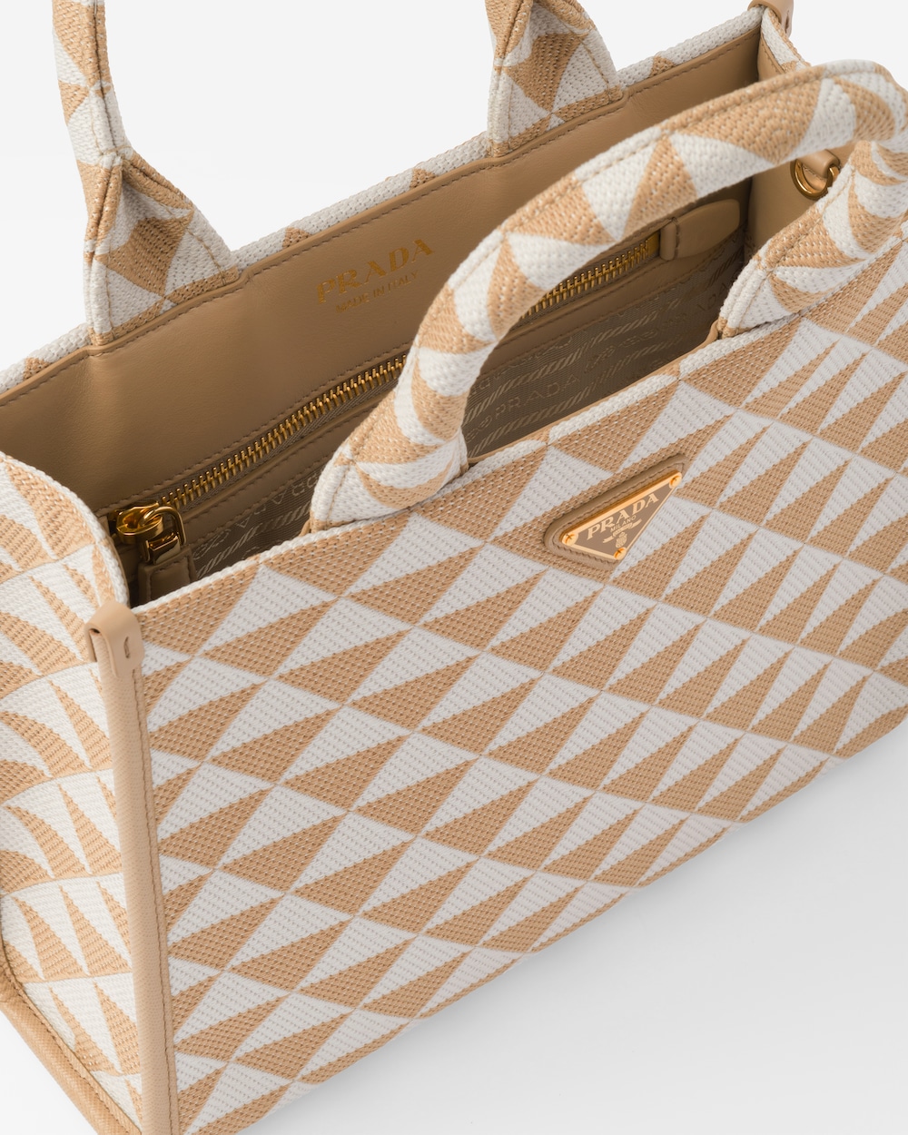 Replicate Small Prada Symbole Embroidered Fabric Handbag(1:1 replica)