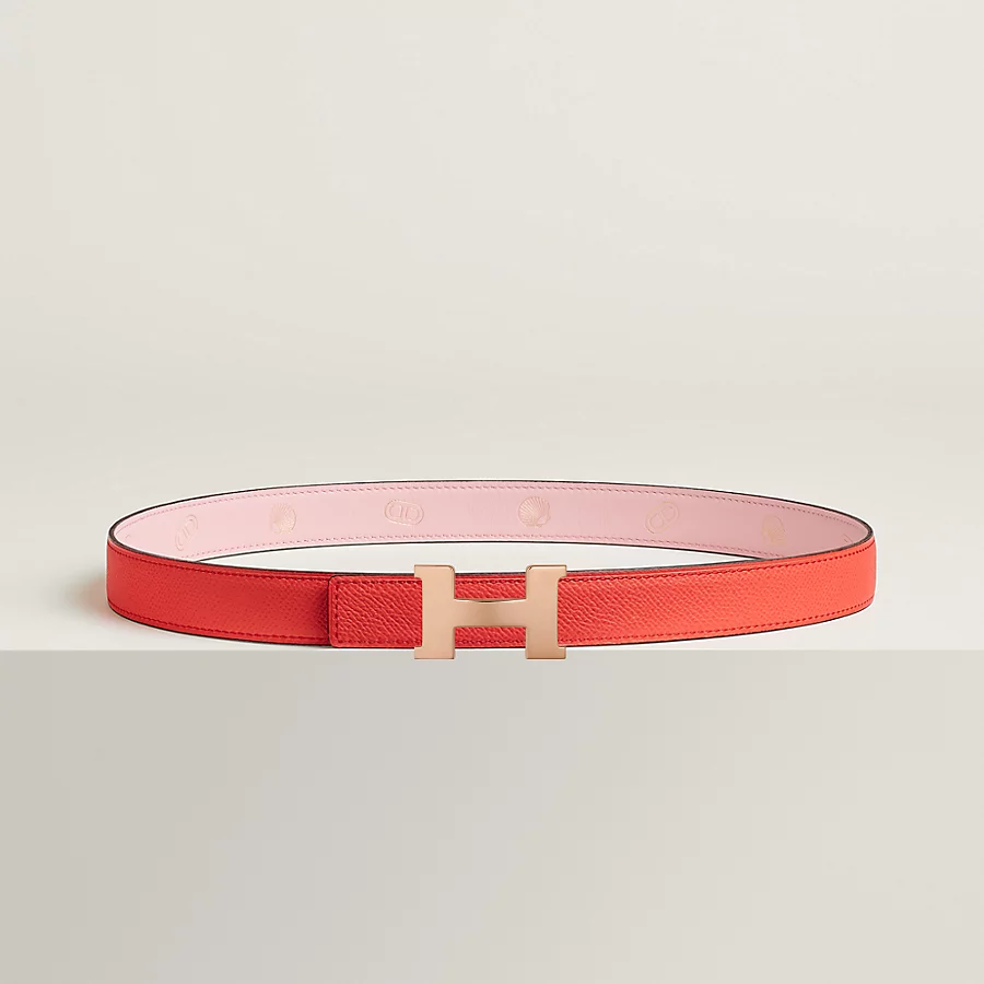 Replicate Mini Constance belt buckle   Hermès sur Mer reversible leather strap 24 mm(1:1 replica)