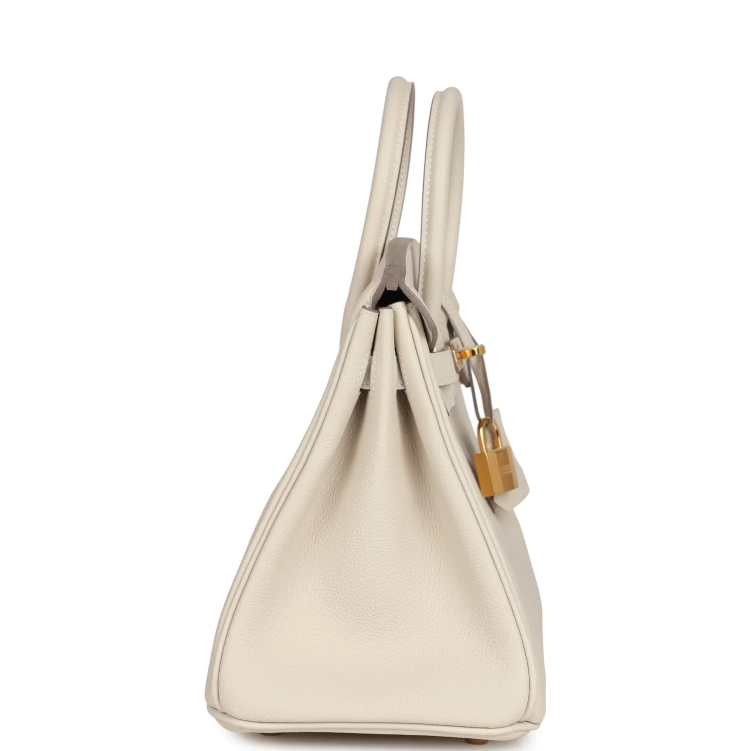 Replicate Hermes Birkin 25 Craie Taurillon Novillo Gold Hardware(1:1 replica)