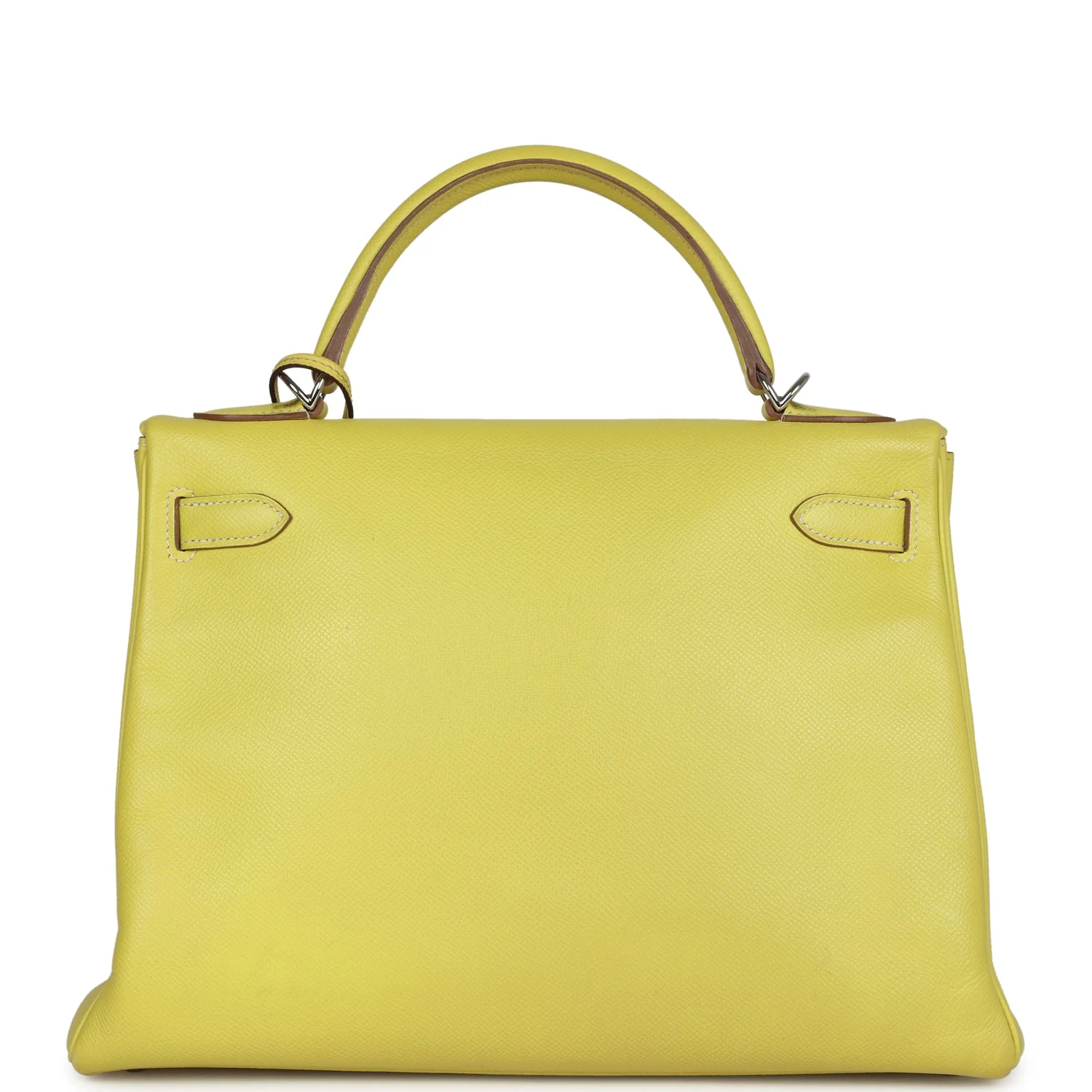 Replicate Hermes Kelly Retourne 32 Lime Candy Epsom Palladium Hardware(1:1 replica)
