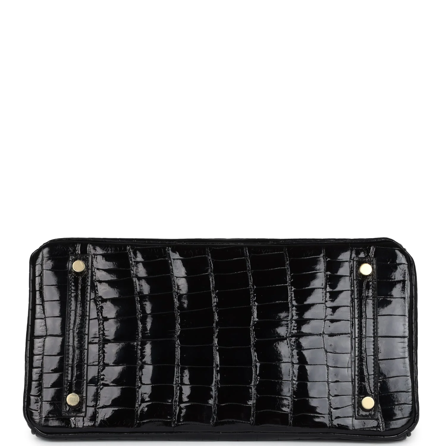 Replicate Hermes Birkin 30 Black Shiny Crocodile Niloticus Gold Hardware(1:1 replica)