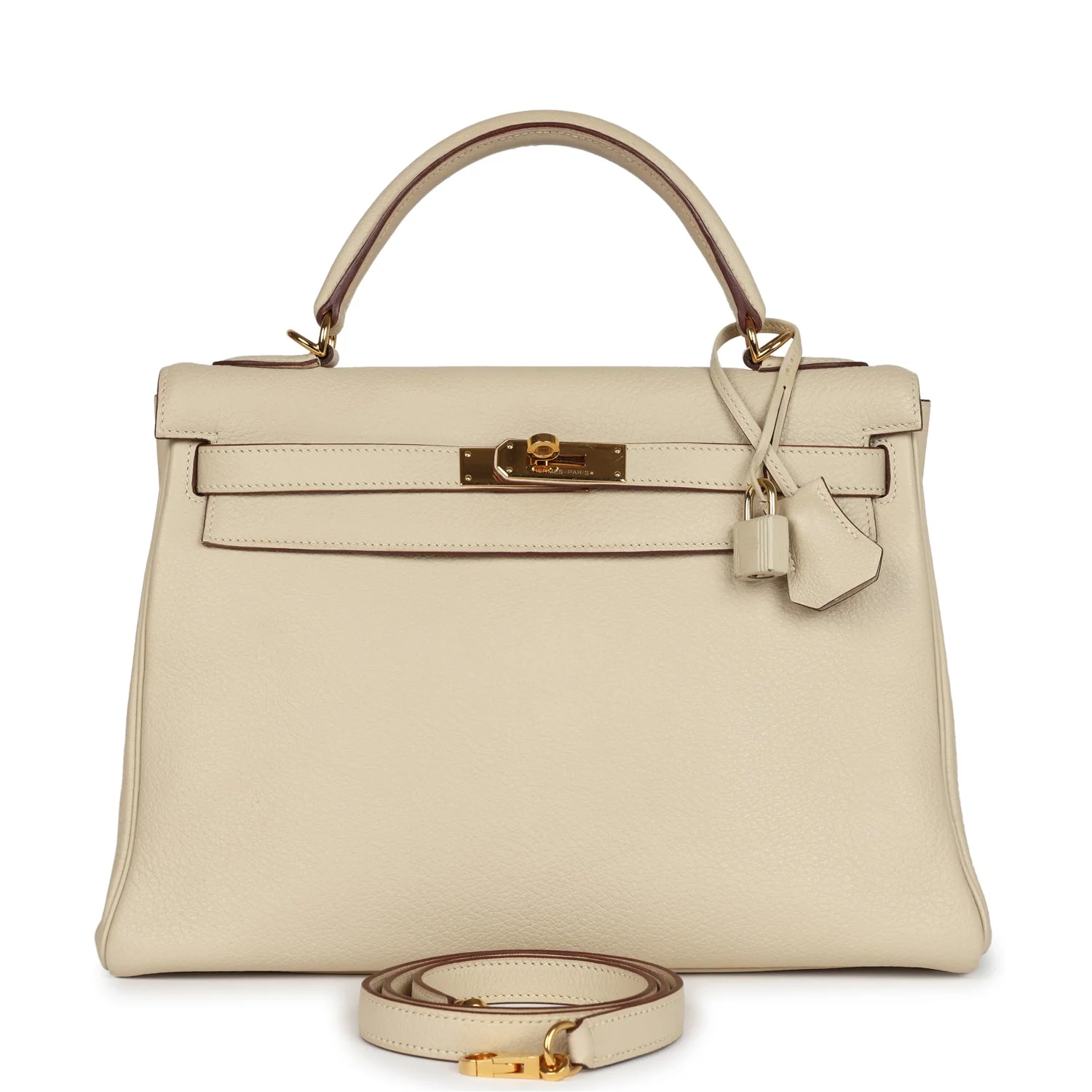 Replicate Hermes Kelly Retourne 32 Parchemin Togo Gold Hardware(1:1 replica)