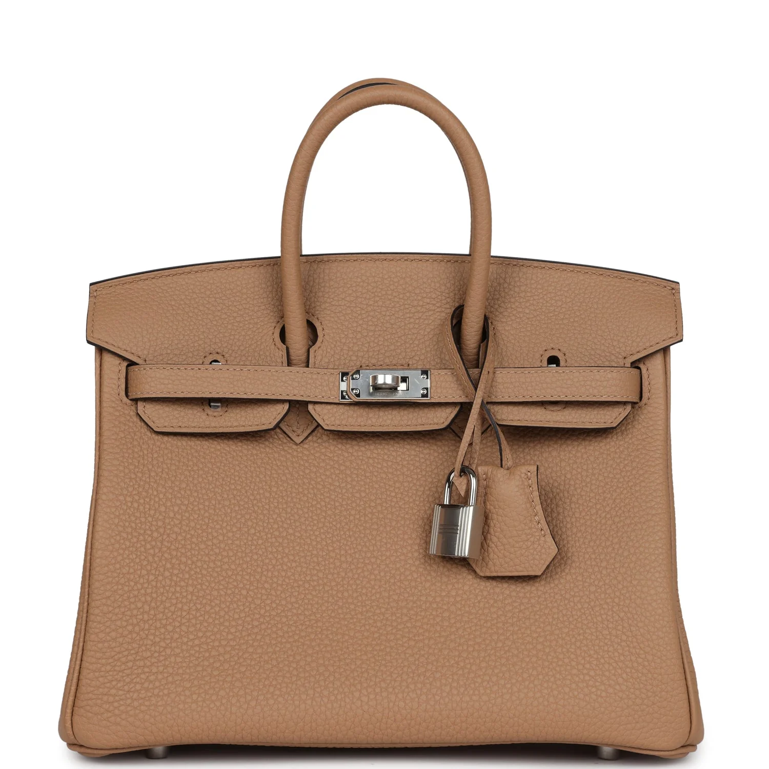 Replicate Hermes Birkin 25 Chai Togo Palladium Hardware(1:1 replica)