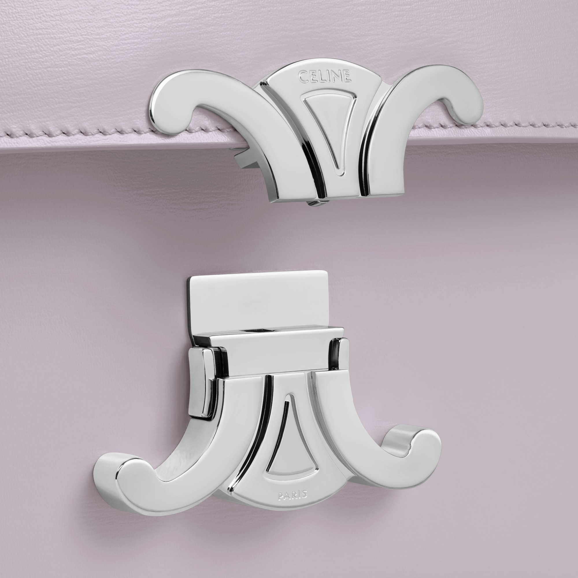 Replicate MEDIUM CELINE LOLA BAG IN SHINY CALFSKIN LIGHT LAVENDER(1:1 replica)