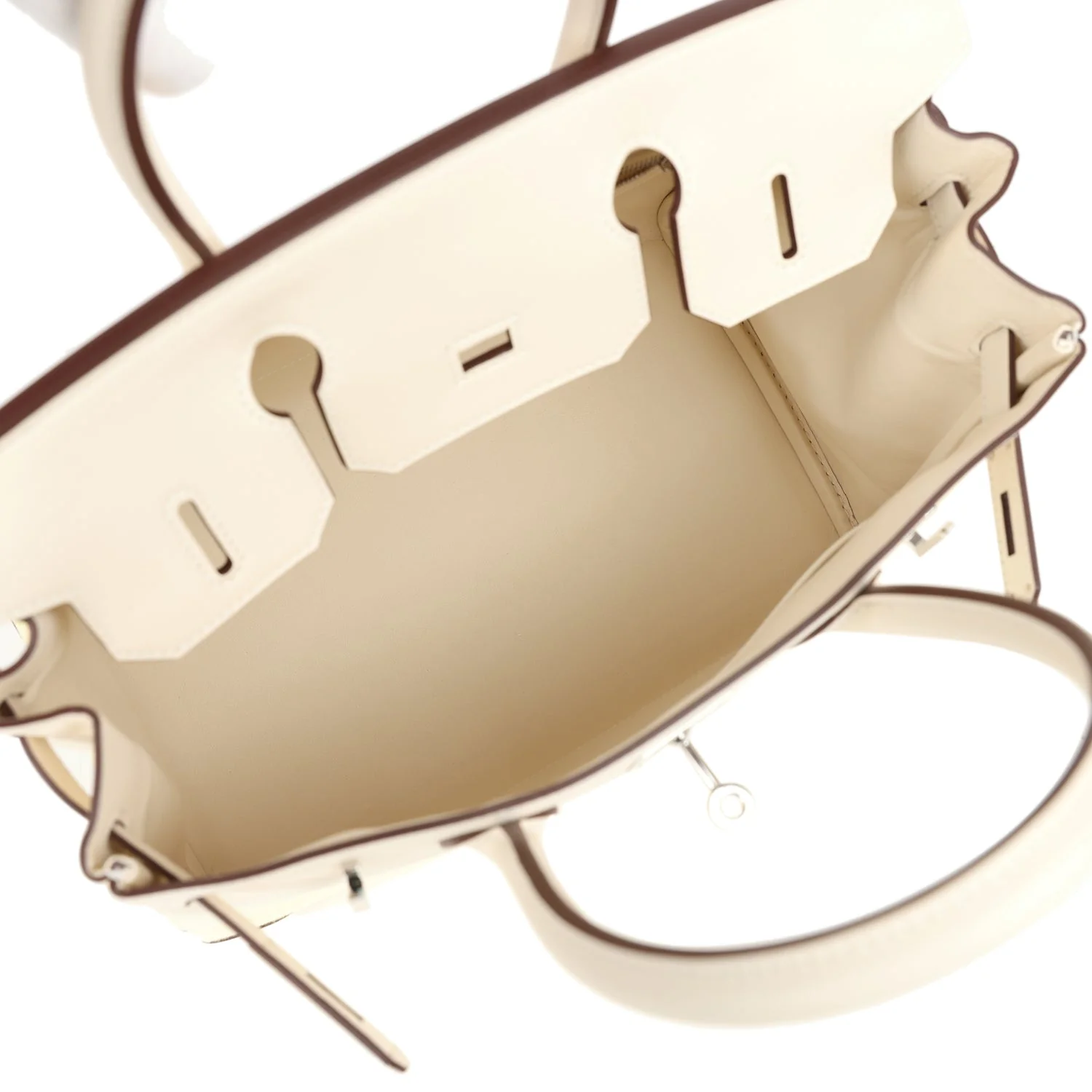 Replicate Hermes Birkin 30 Nata Swift and Jaune Poussin Toile Palladium Hardware(1:1 replica)