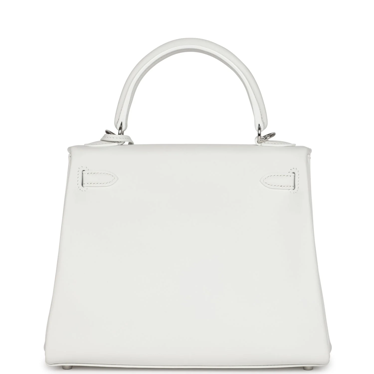 Replicate Hermes Kelly Retourne 25 New White Swift Palladium Hardware(1:1 replica)