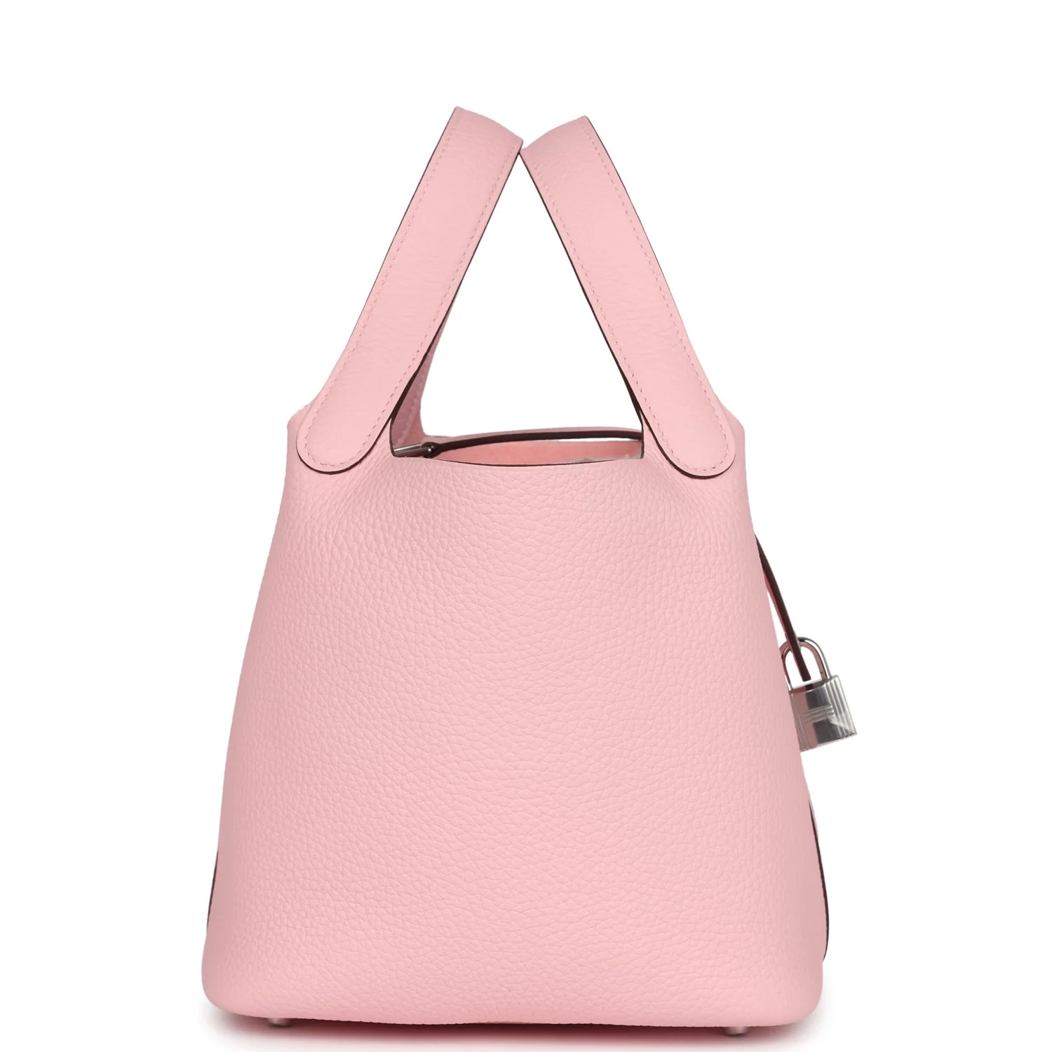 Replicate Hermes Picotin Lock 18 Rose Sakura Clemence Palladium Hardware(1:1 replica)