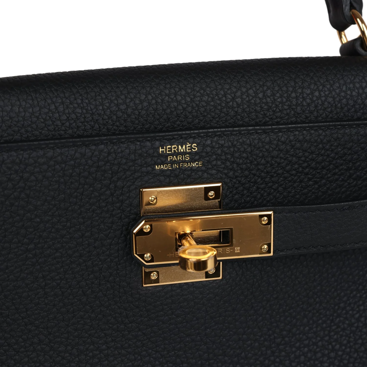 Replicate Hermes Kelly Retourne 28 Black Togo Gold Hardware(1:1 replica)