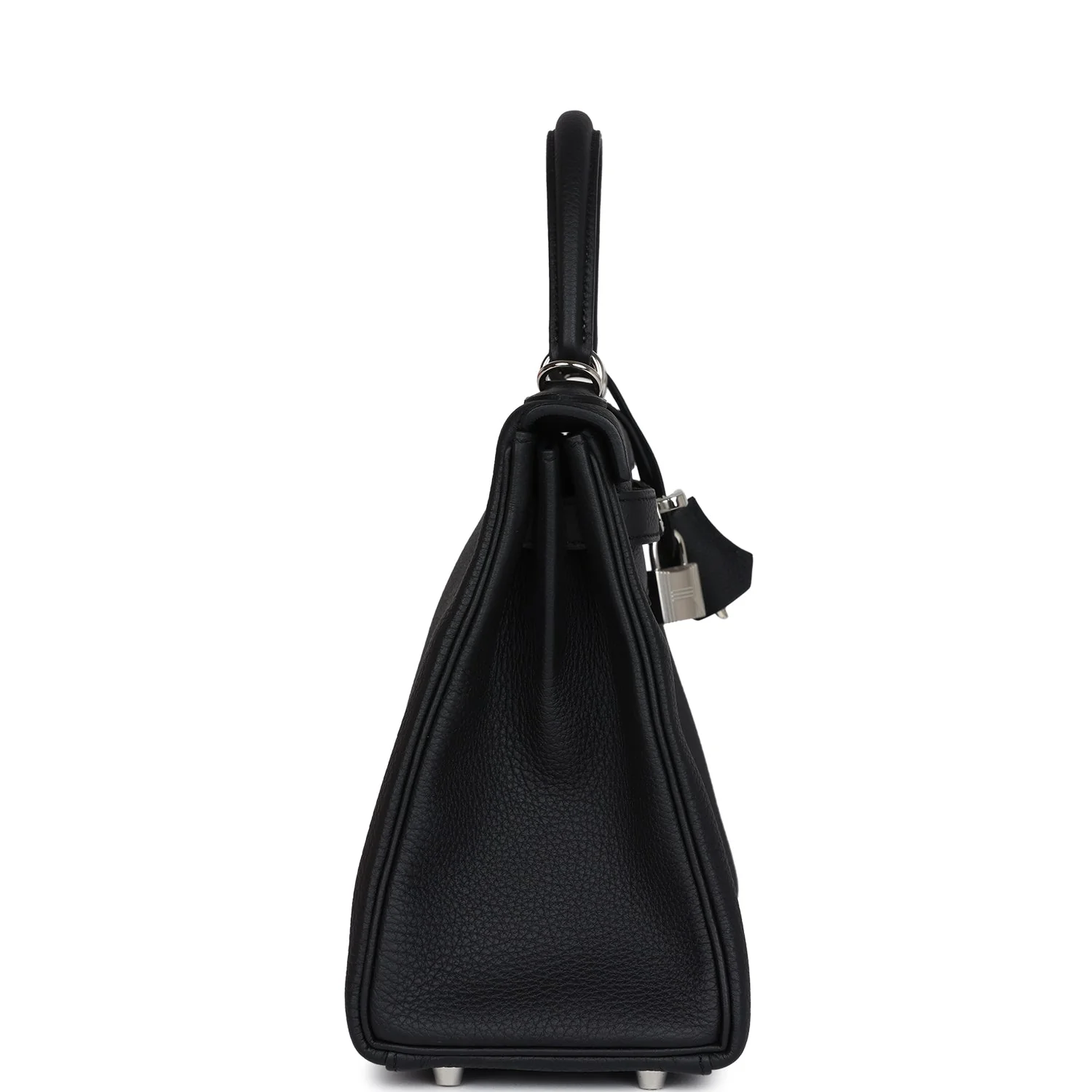 Replicate Hermes Kelly Retourne 28 Black Togo Palladium Hardware(1:1 replica)