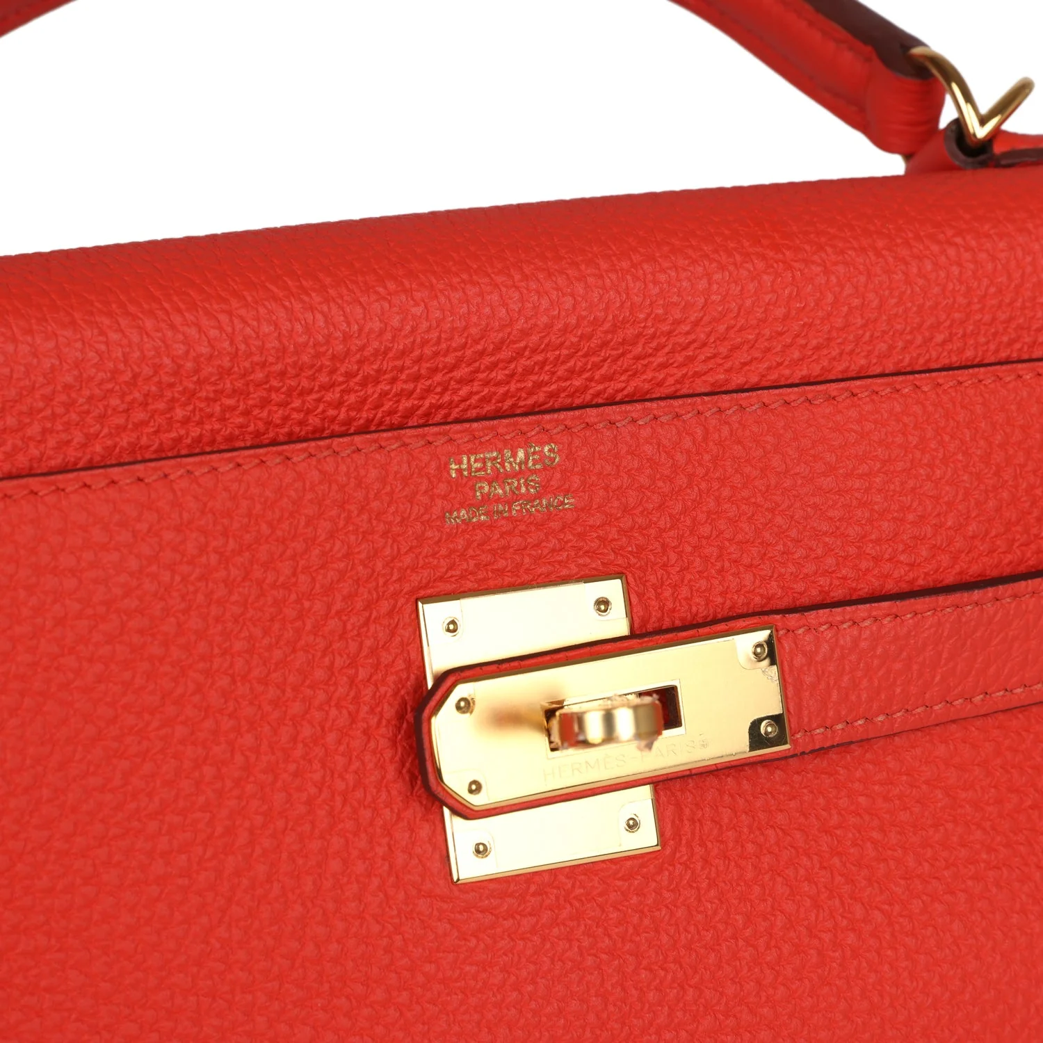 Replicate Hermes Kelly Retourne 32 Capucine Togo Gold Hardware(1:1 replica)