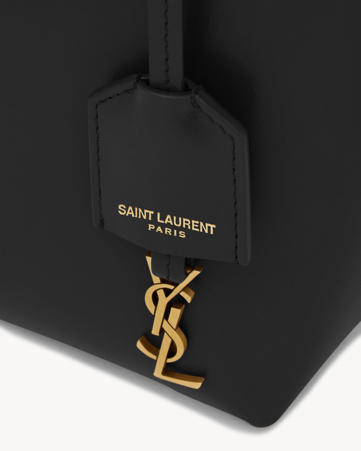 Replicate YSL Mini Toy Shopping Saint Laurent in Box Leather(1:1 replica)