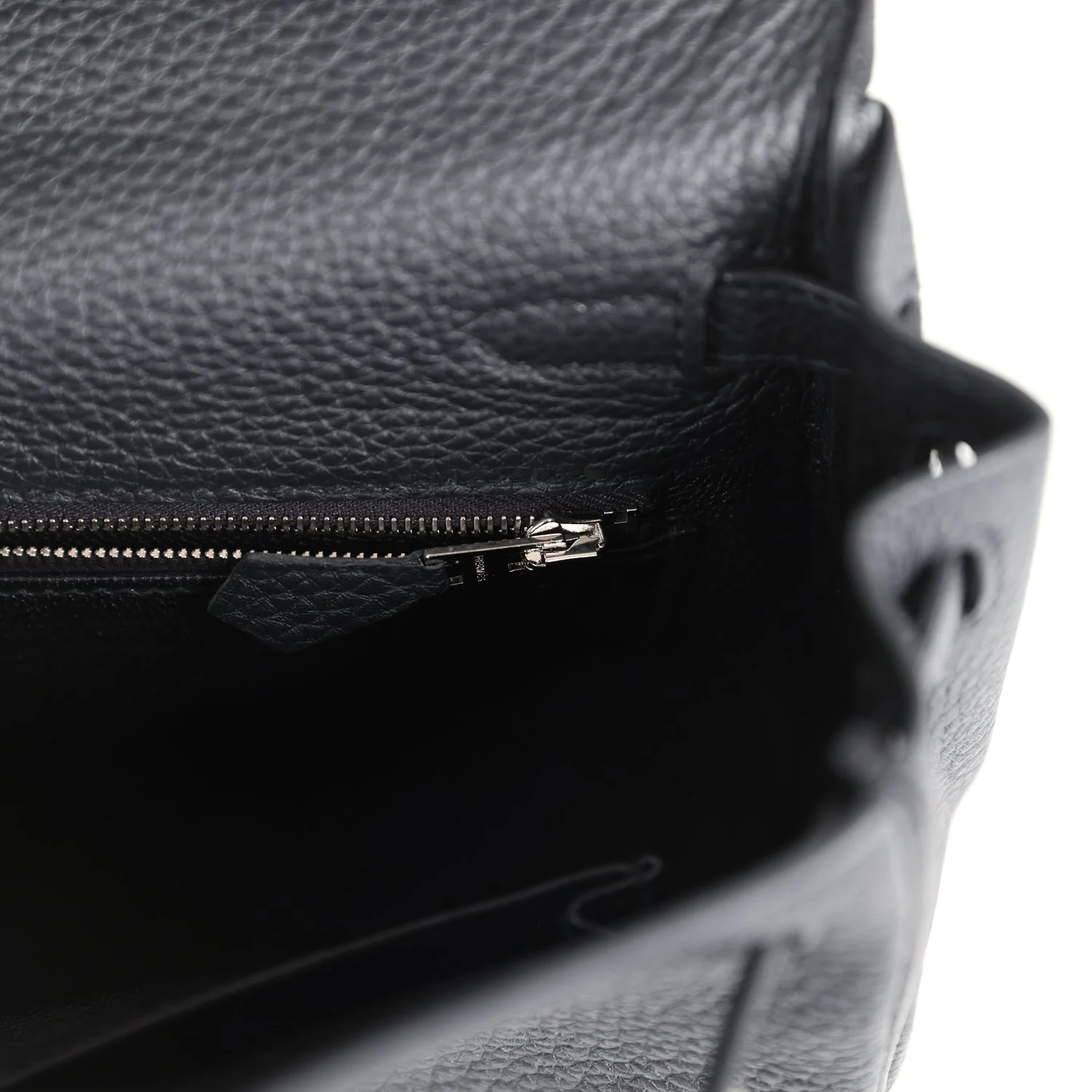 Replicate Hermes Kelly Retourne 25 Black Togo Palladium Hardware(1:1 replica)