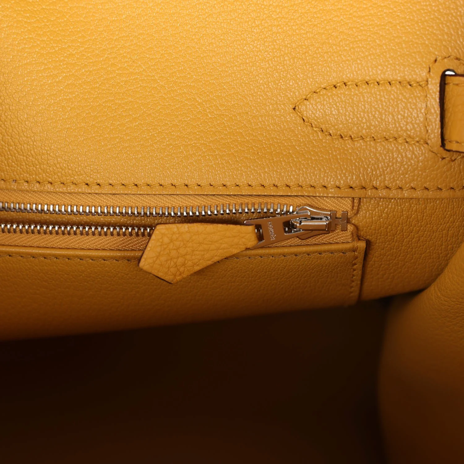 Replicate Hermes Birkin 30 Jaune Ambre Togo Palladium Hardware(1:1 replica)
