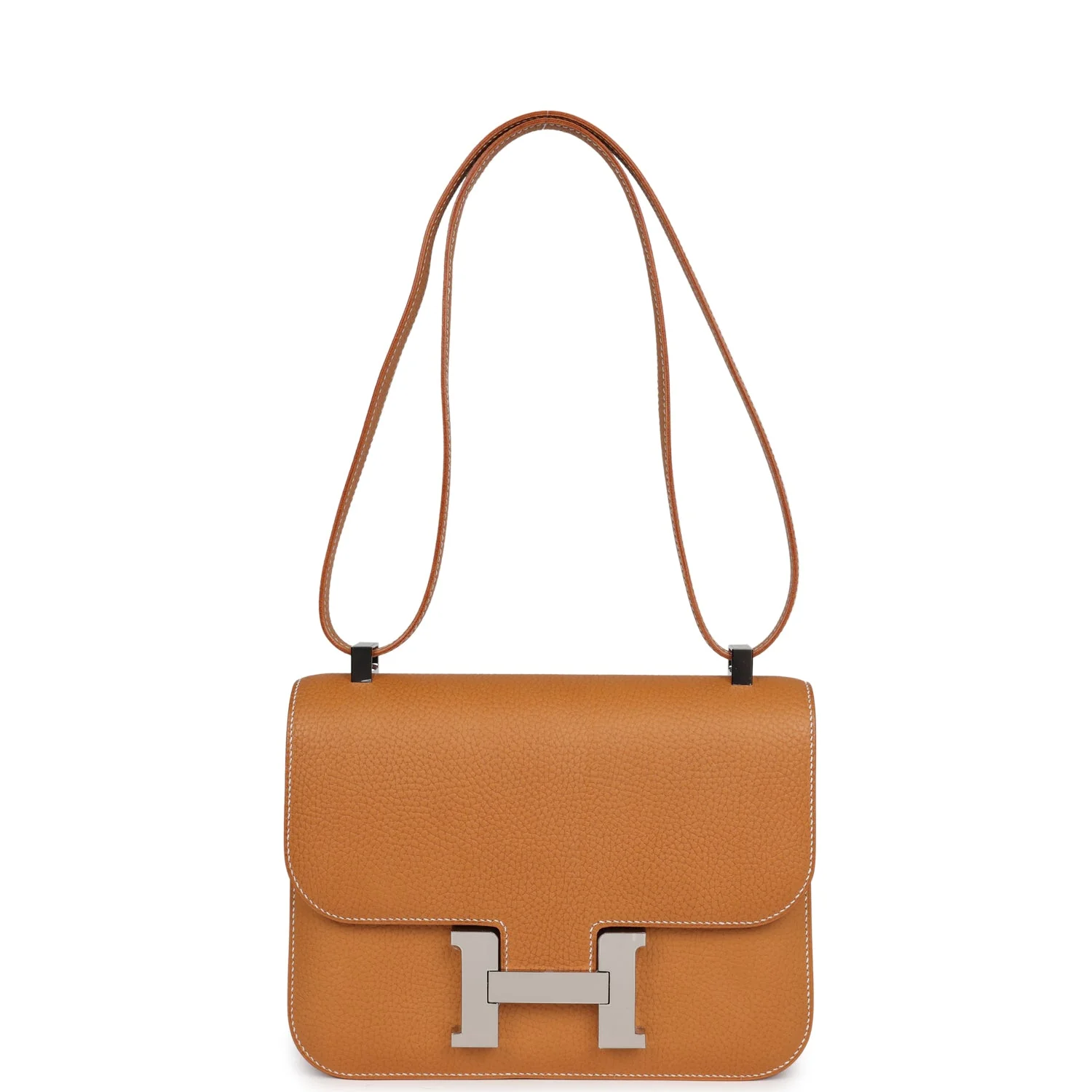 Replicate Hermes Constance 1-24 Naturel Sable Vache Naturel Graine Palladium Hardware(1:1 replica)