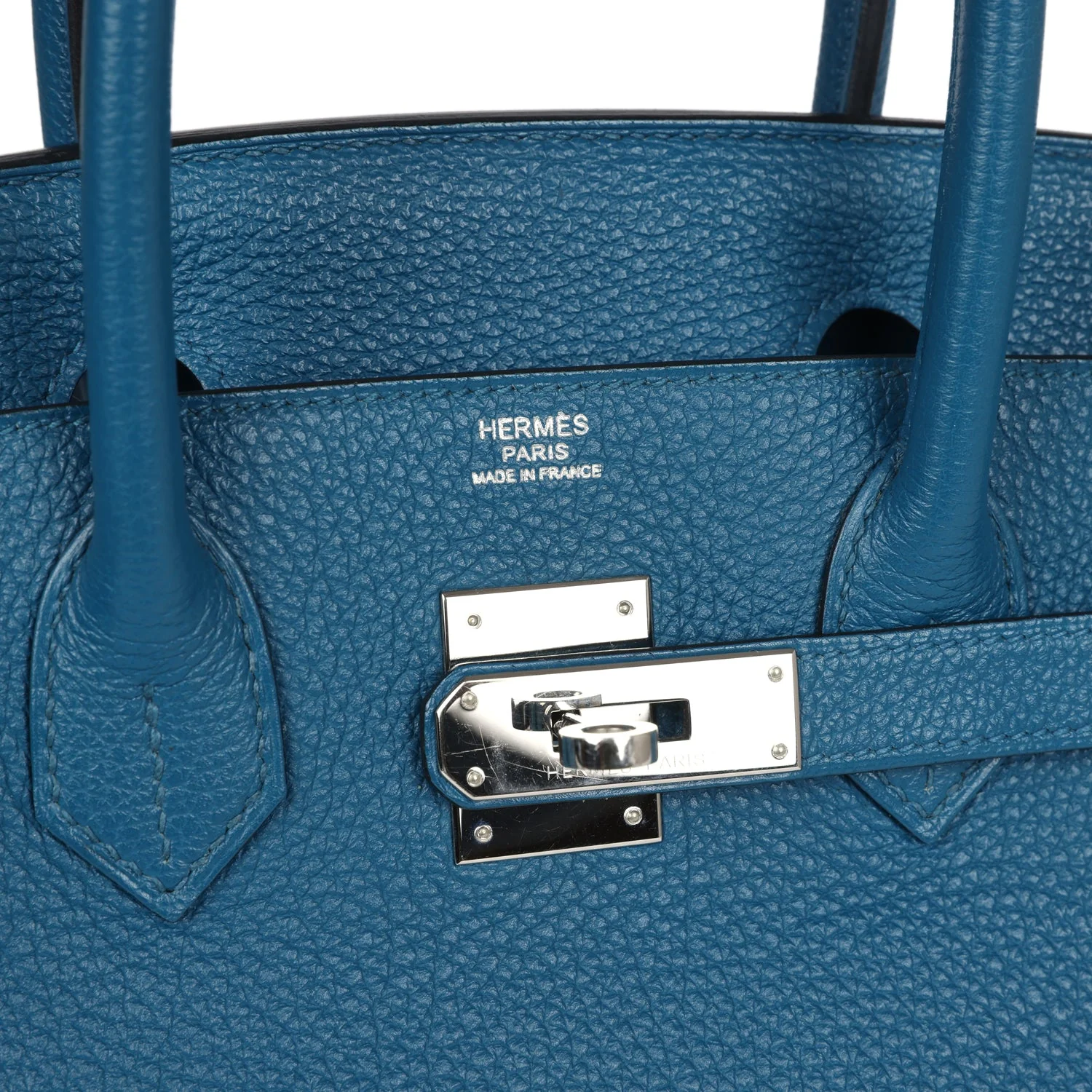 Replicate Hermes Birkin 30 Colvert Togo Palladium Hardware(1:1 replica)