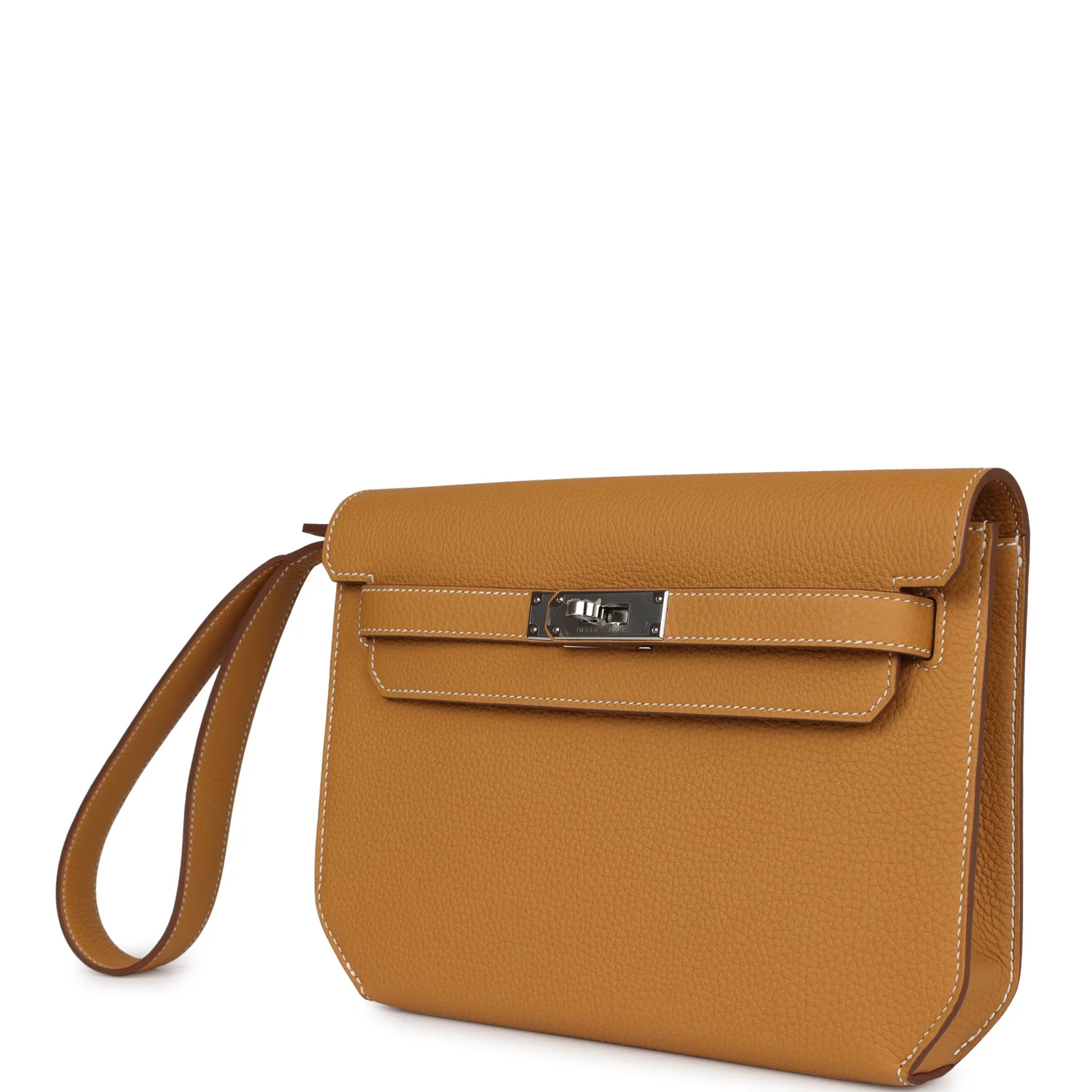 Replicate Hermes Kelly Depeches 25 Naturel Sable Togo Palladium Hardware(1:1 replica)
