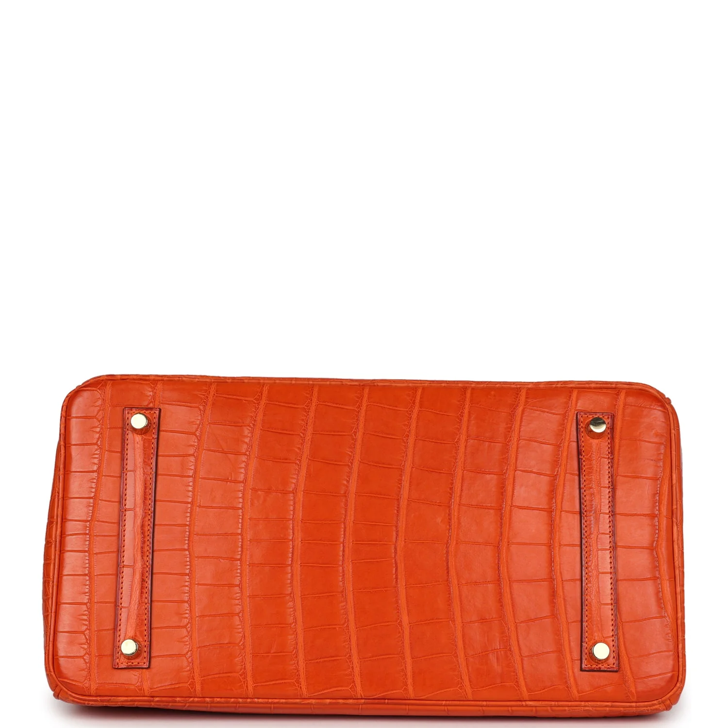 Replicate Hermes Birkin 35 Feu Matte Alligator Gold Hardware(1:1 replica)