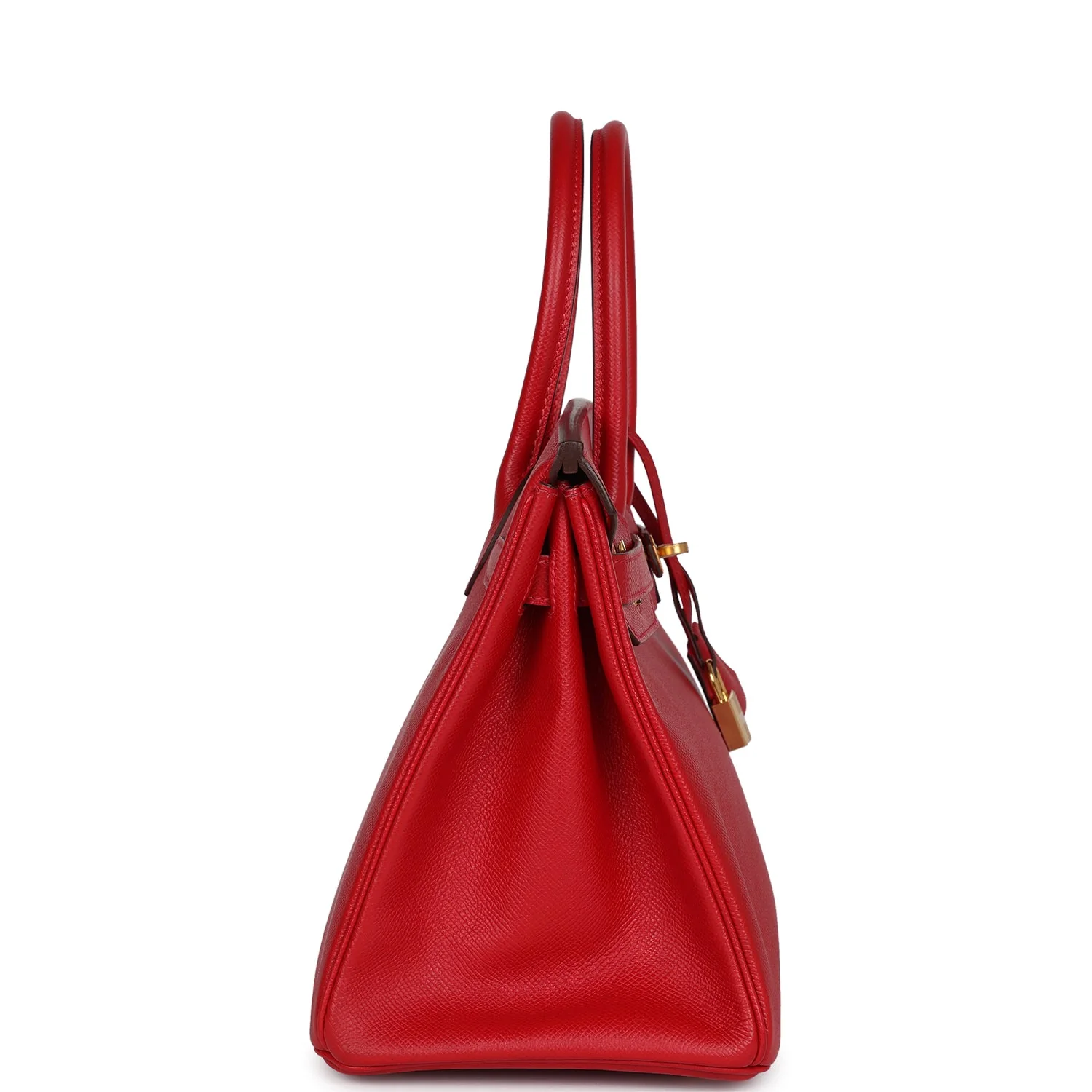 Replicate Hermes Birkin 30 Rouge Casaque Epsom Gold Hardware(1:1 replica)