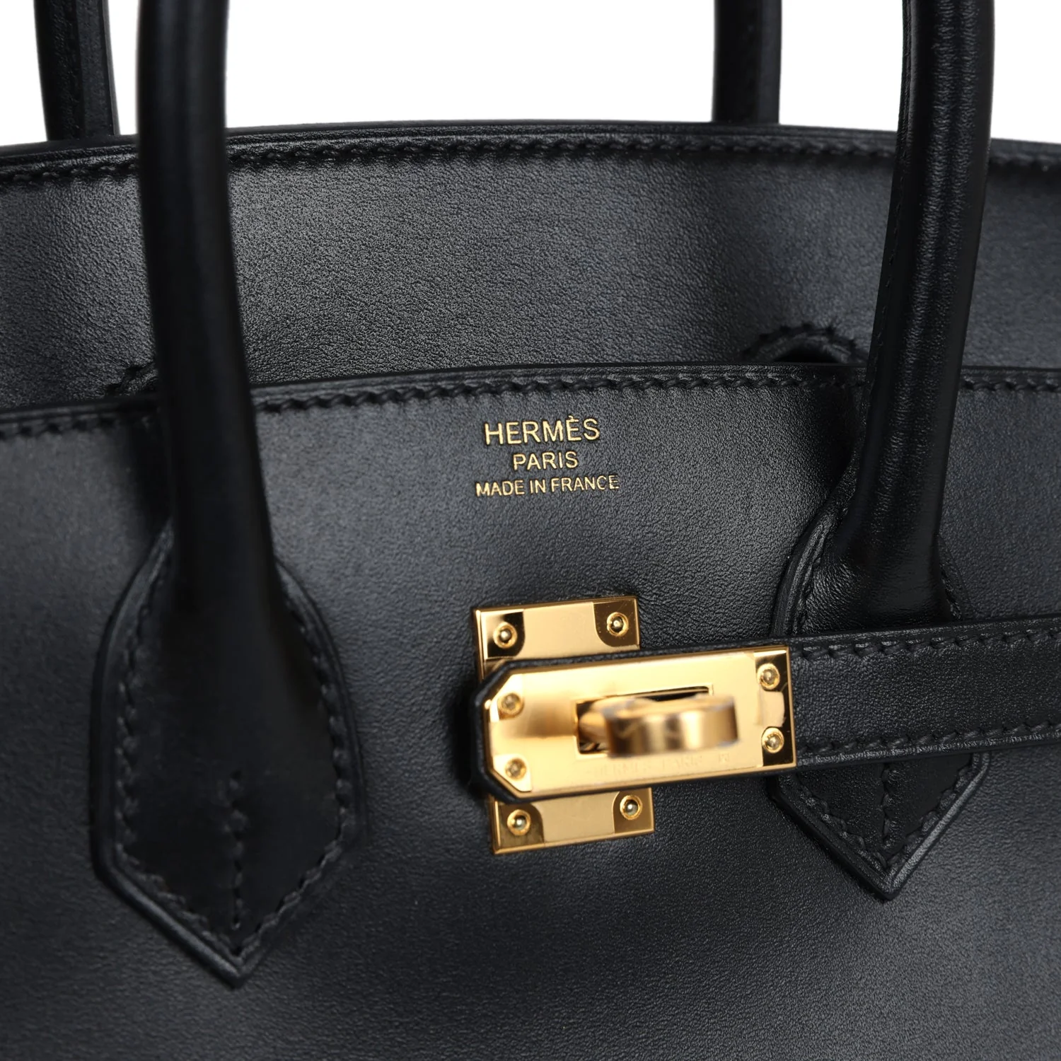 Replicate Hermes Birkin 25 Black Box Gold Hardware(1:1 replica)