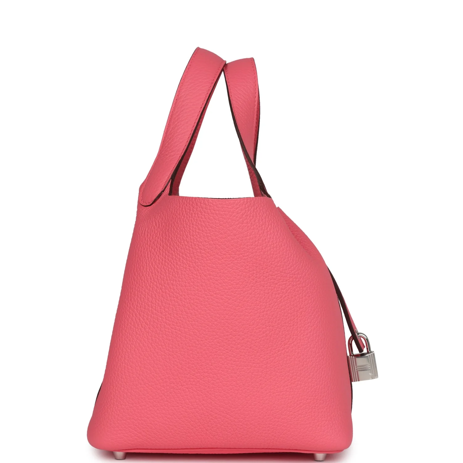 Replicate Hermes Picotin Lock 18 Rose Azalee Clemence Palladium Hardware(1:1 replica)